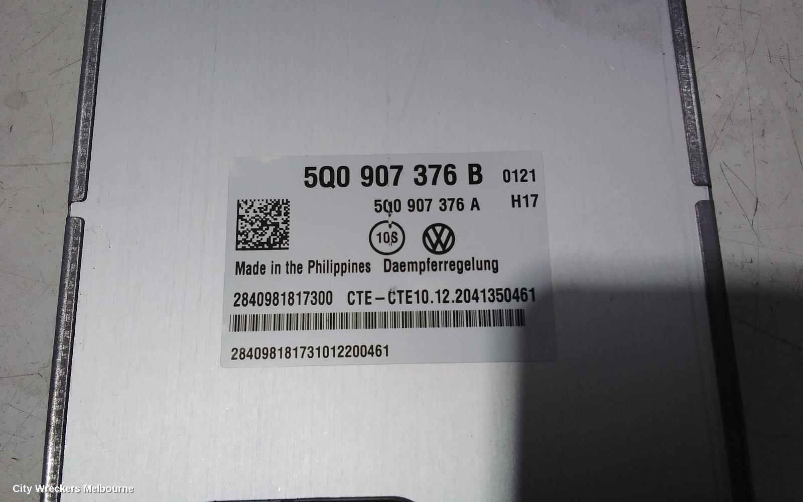 VOLKSWAGEN TIGUAN, 5NA, 06/2016 - 02/2024, 5Q0907376B   USPENSION DAMPER CONTROL MODULE UNIT : 101823
