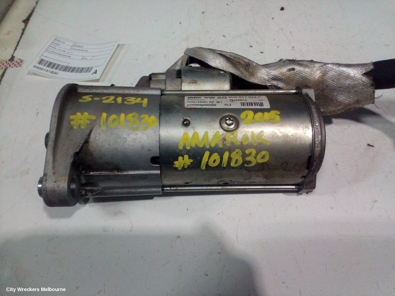 VOLKSWAGEN AMAROK STARTER, DIESEL, 2.0, 2H, 11/2011 ONWARDS