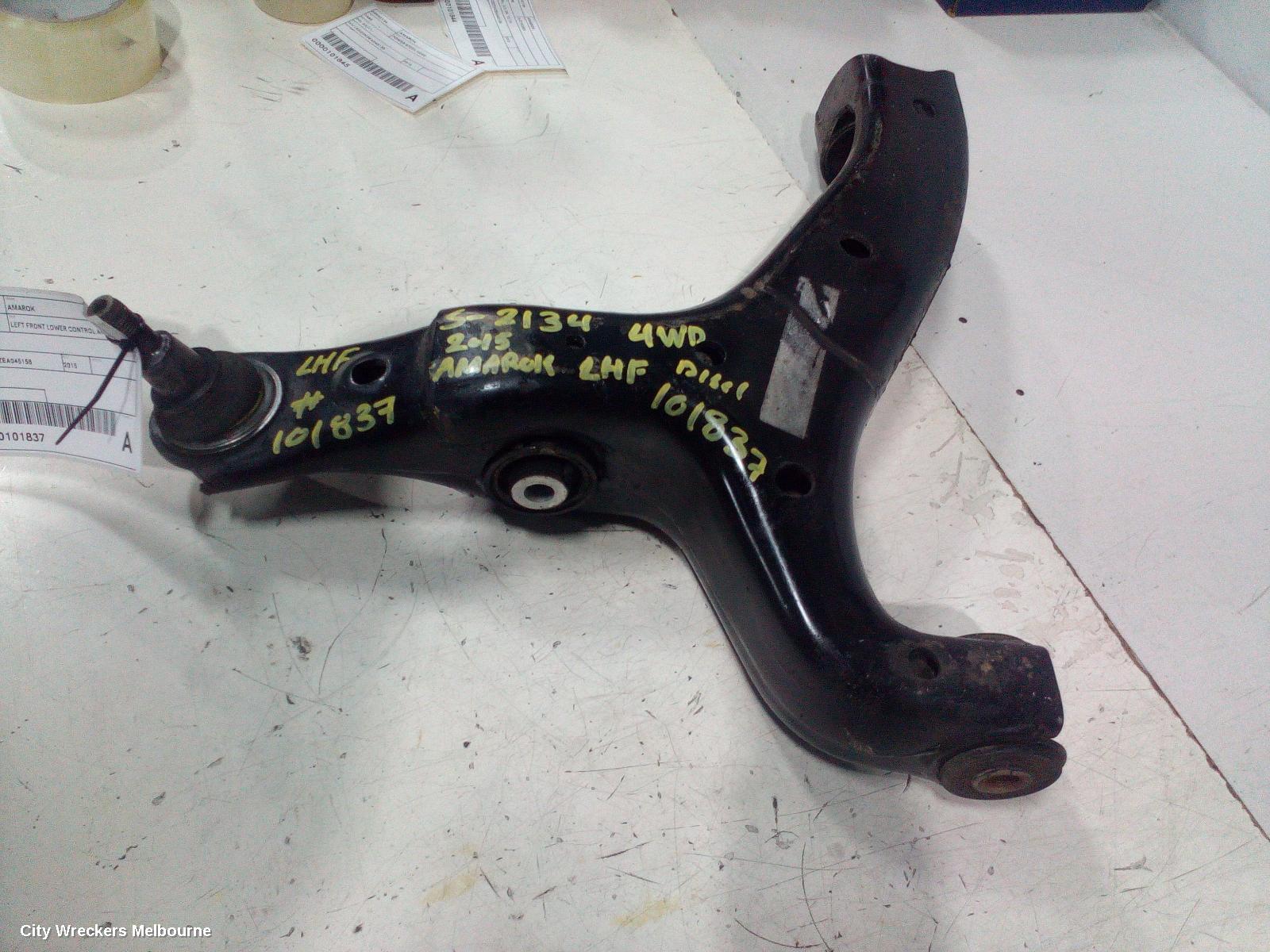 VOLKSWAGEN AMAROK LEFT FRONT LOWER CONTROL ARM, 2H, 12/2010 ONWARDS