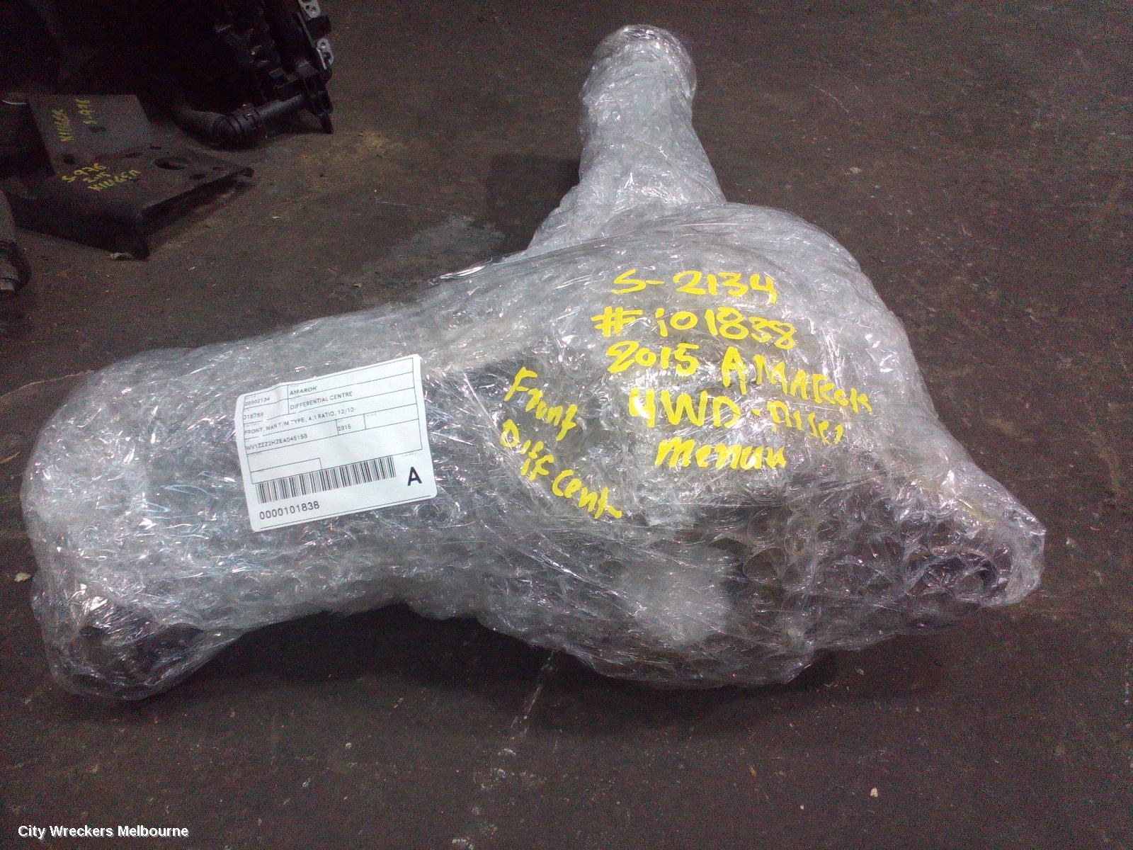 VOLKSWAGEN AMAROK DIFFERENTIAL CENTRE, FRONT, MAN T/M TYPE, 4.1 RATIO, 12/2010 ONWARDS