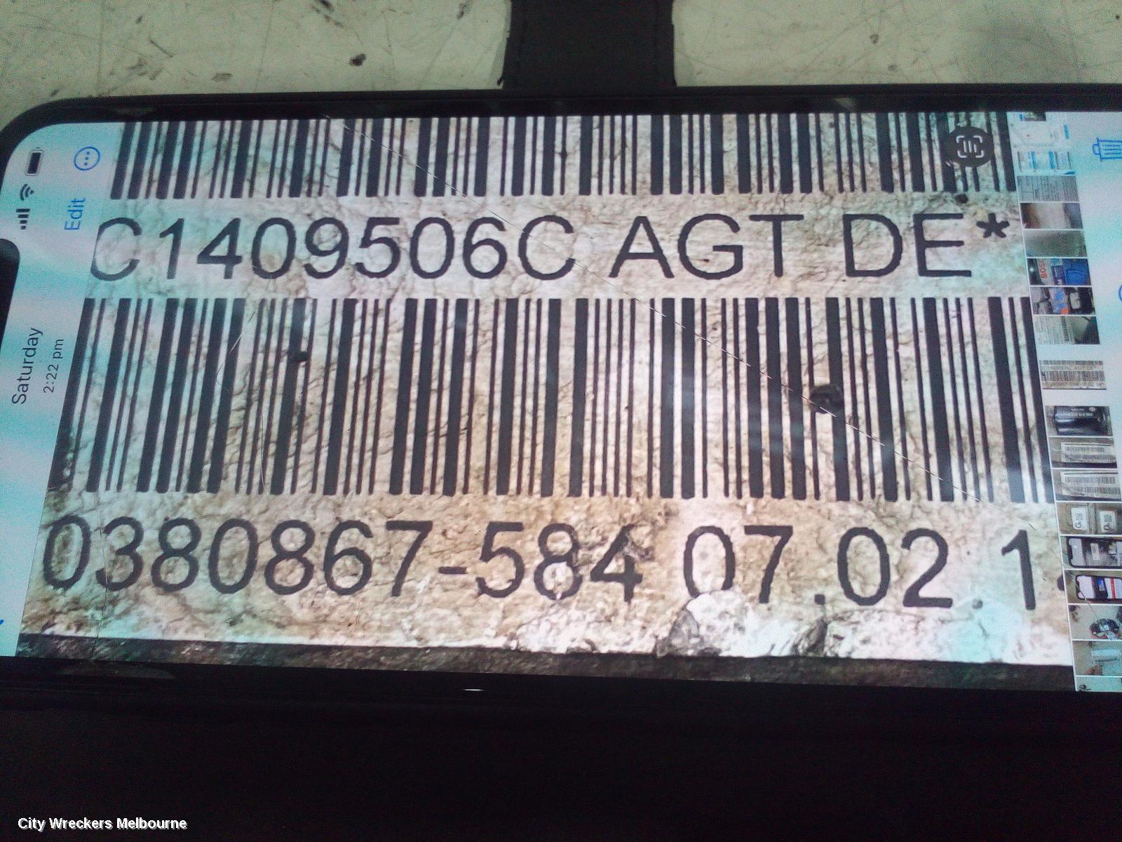 VOLKSWAGEN AMAROK DIFFERENTIAL CENTRE, FRONT, MAN T/M TYPE, 4.1 RATIO, 12/2010 ONWARDS