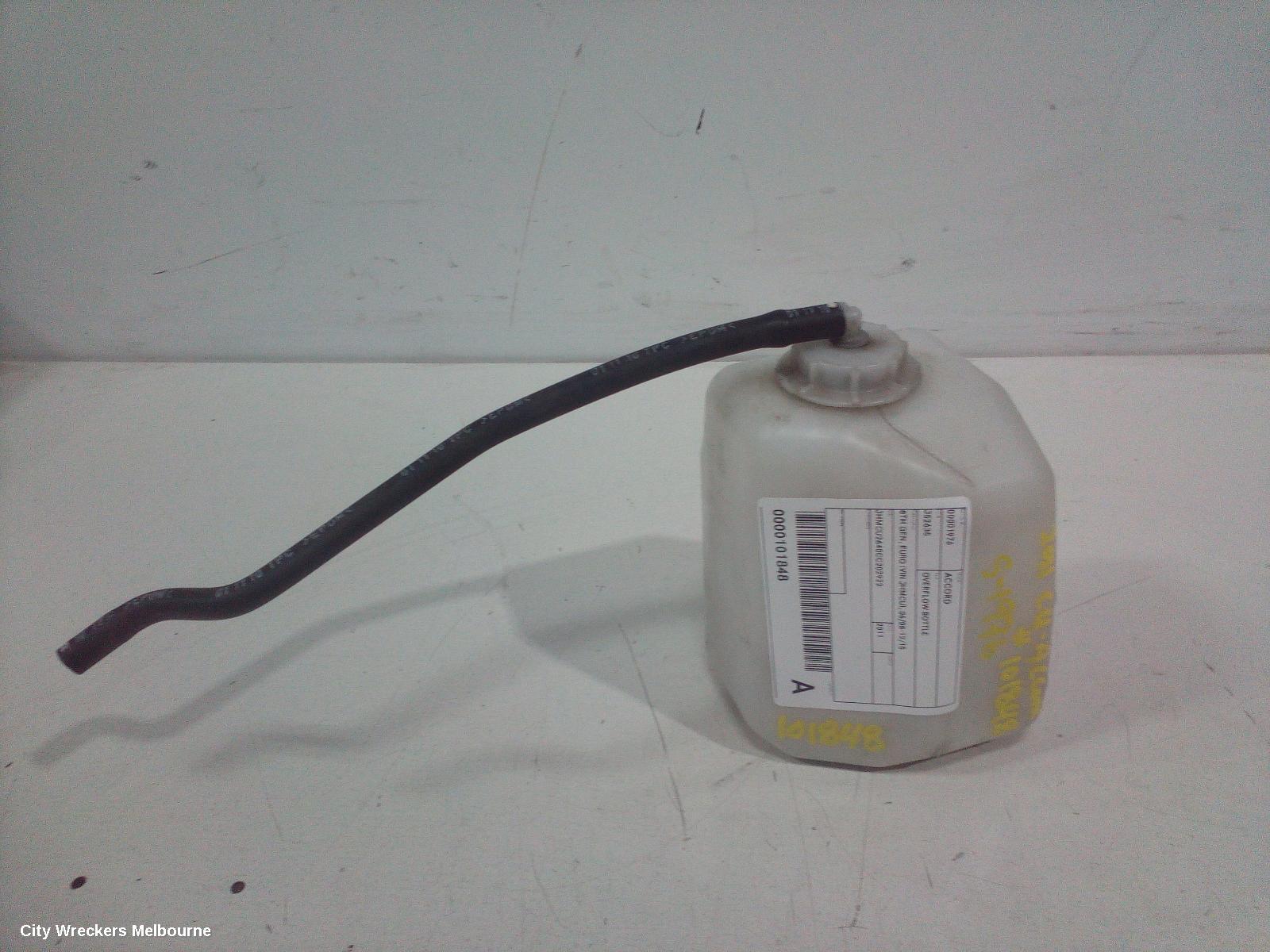 HONDA ACCORD OVERFLOW BOTTLE, 8TH GEN, EURO (VIN JHMCU), 06/2008 - 12/2015