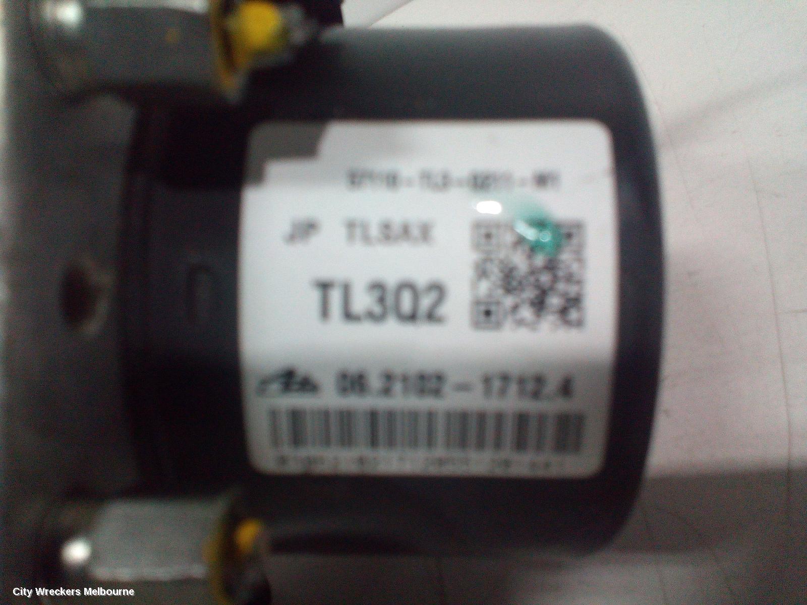 HONDA ACCORD ABS PUMP/MODULATOR, 8TH GEN, EURO (VIN JHMCU), P/N TL3Q2, 06/2008 - 12/2015