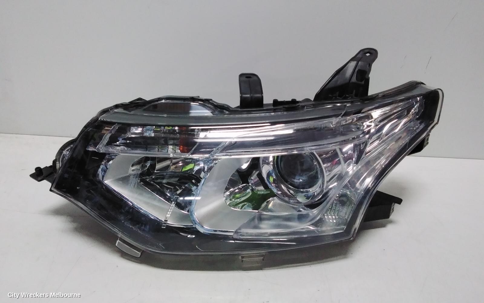MITSUBISHI OUTLANDER LEFT HEADLAMP, ZJ, XENON, 10/2013 - 03/2015