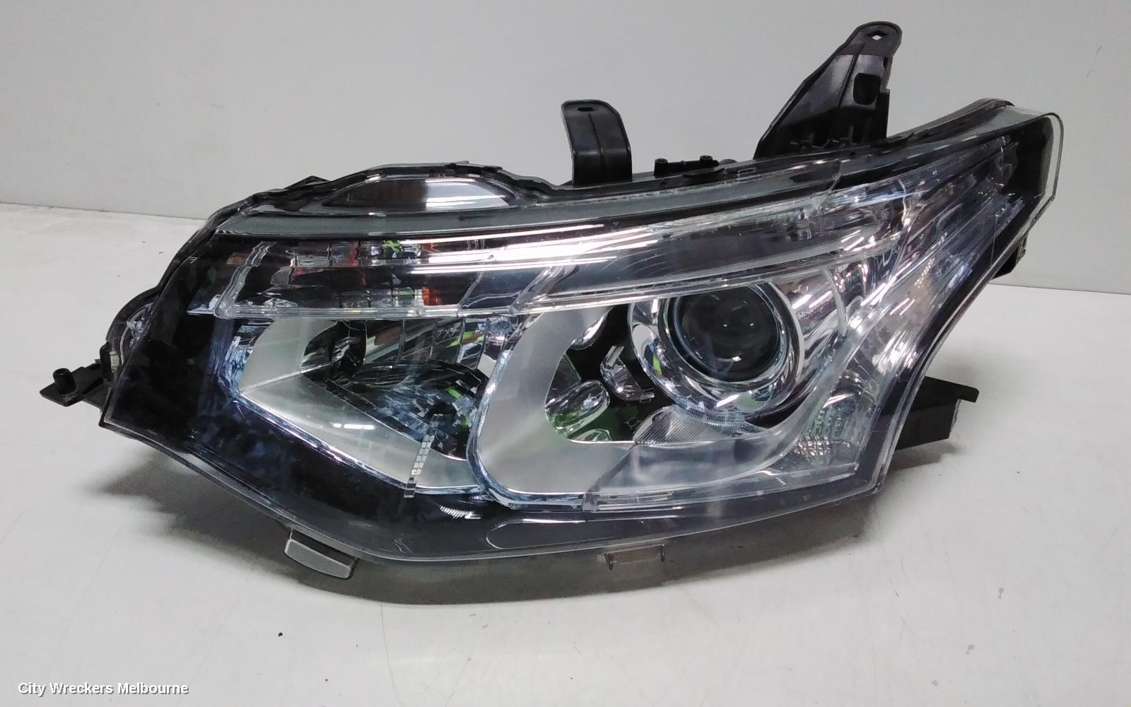 MITSUBISHI OUTLANDER LEFT HEADLAMP, ZJ, XENON, 10/2013 - 03/2015