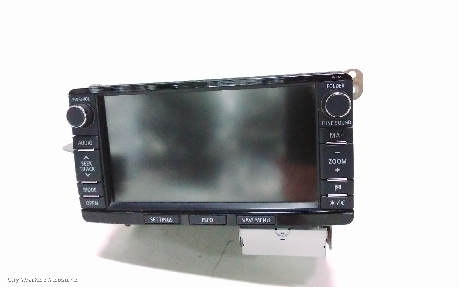 MITSUBISHI OUTLANDER RADIO/CD/DVD/SAT/TV, DISPLAY/HEAD UNIT, SAT NAV TYPE, W-12, ZJ-ZK, 07/2013 - 07/2016