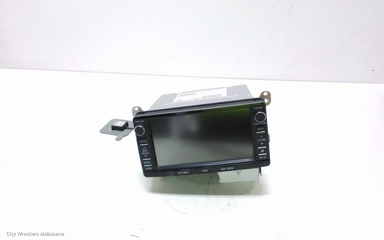 MITSUBISHI OUTLANDER RADIO/CD/DVD/SAT/TV, DISPLAY/HEAD UNIT, SAT NAV TYPE, W-12, ZJ-ZK, 07/2013 - 07/2016