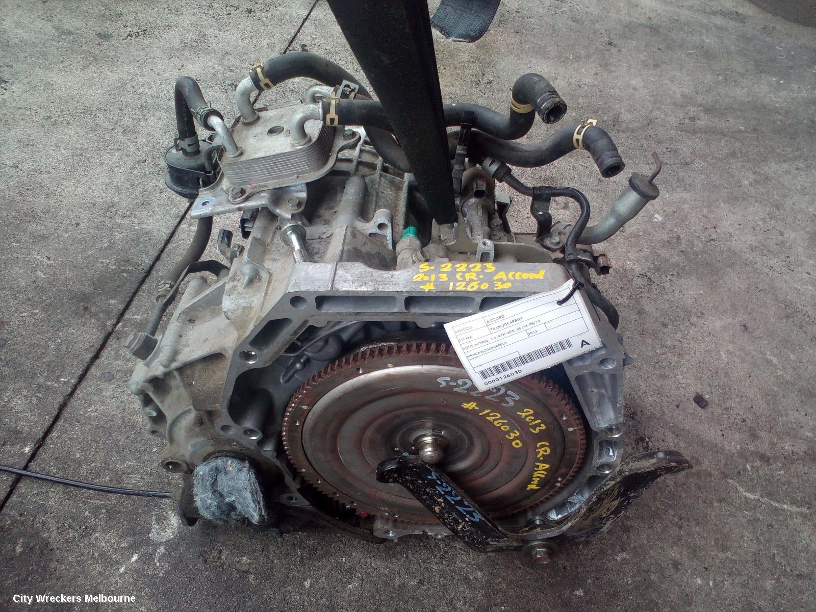 HONDA ACCORD TRANS/GEARBOX, AUTO, PETROL, 2.4, 9TH GEN, 05/2013 - 08/2019