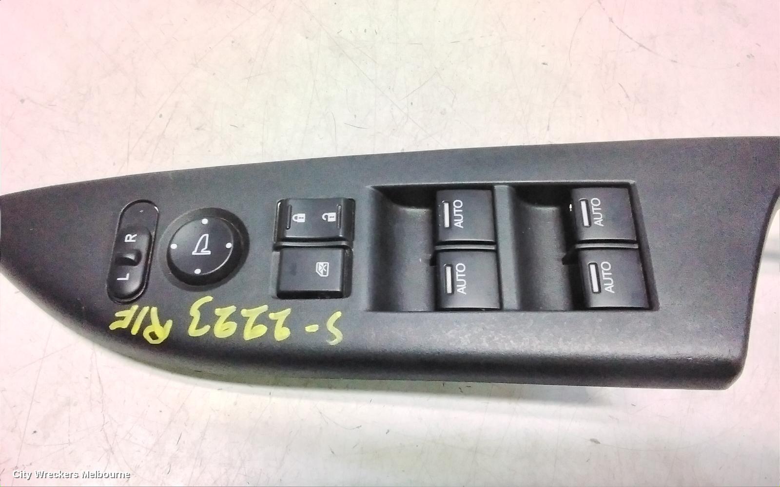 HONDA ACCORD PWR DR WIND SWITCH, RH FRONT (MASTER SWITCH), 9TH GEN, VTI-S, 05/2013 - 08/2019
