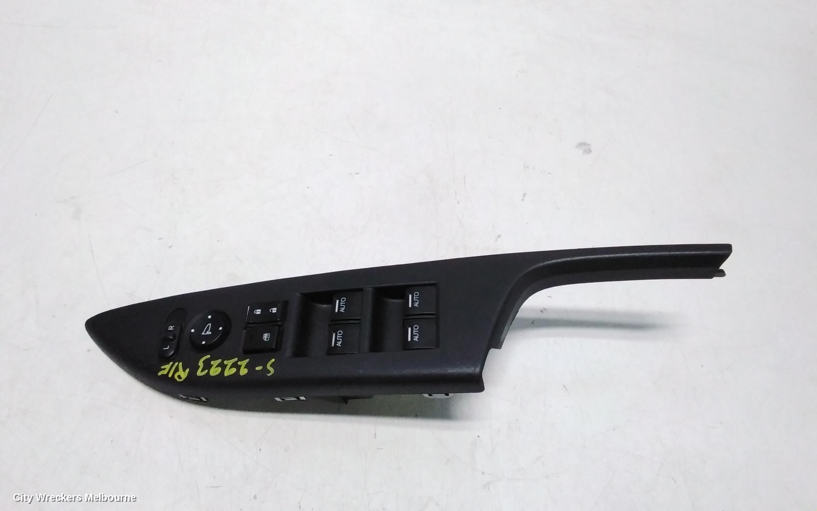 HONDA ACCORD PWR DR WIND SWITCH, RH FRONT (MASTER SWITCH), 9TH GEN, VTI-S, 05/2013 - 08/2019