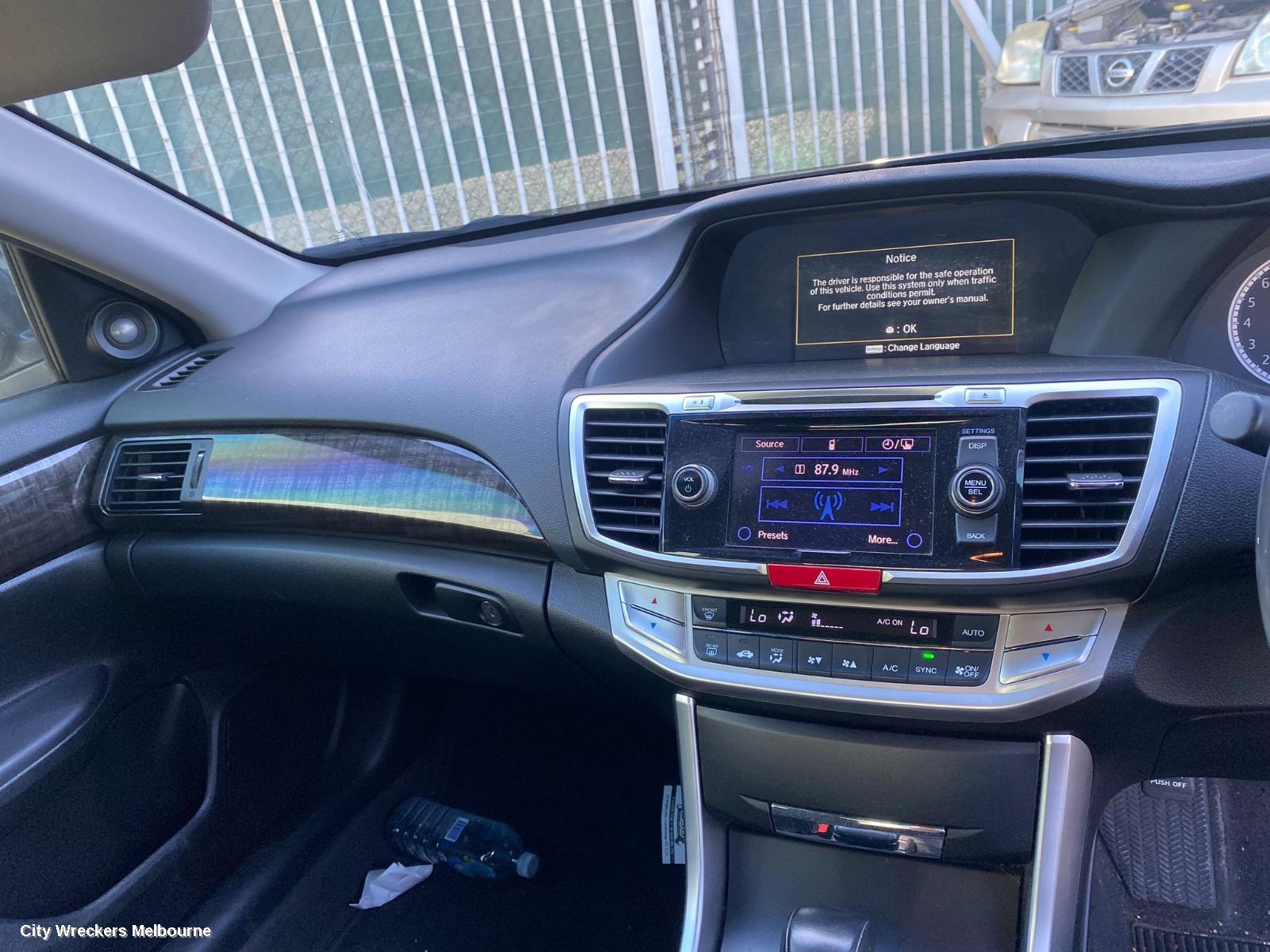 HONDA ACCORD RADIO/CD/DVD/SAT/TV, RADIO/CD PLAYER, 9TH GEN, 05/2013 - 08/2019