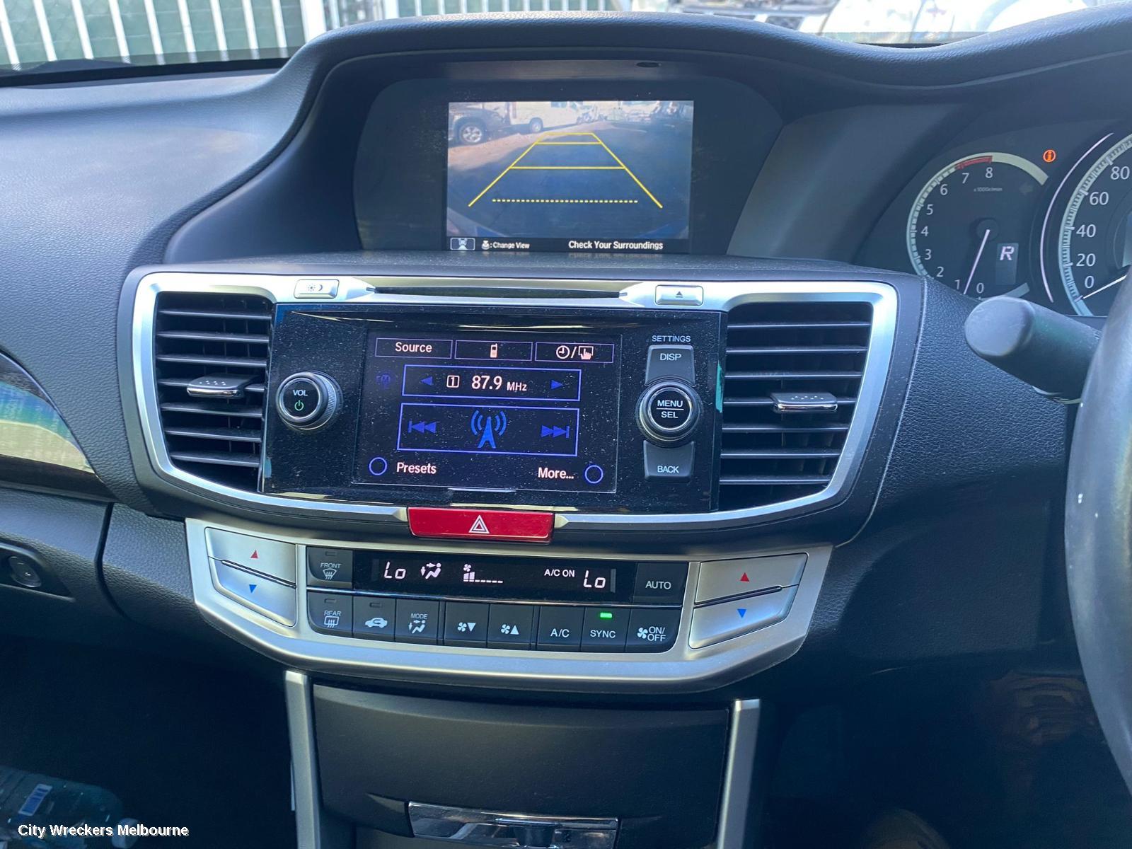 HONDA ACCORD RADIO/CD/DVD/SAT/TV, RADIO/CD PLAYER, 9TH GEN, 05/2013 - 08/2019