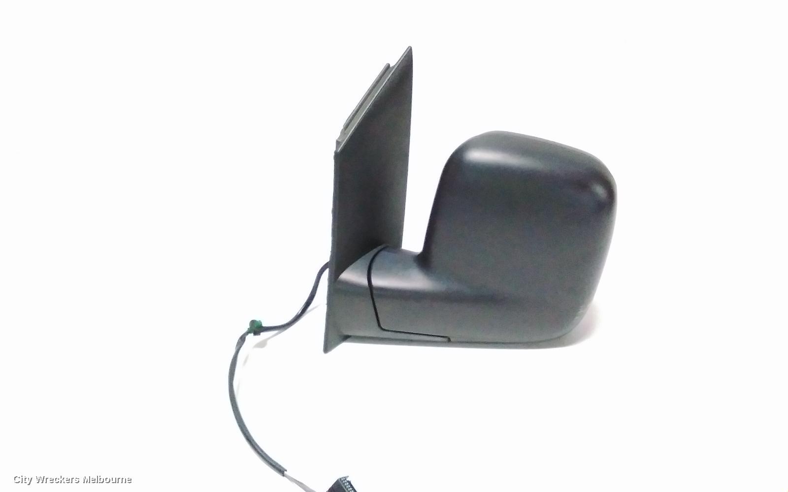 VOLKSWAGEN CADDY LEFT DOOR MIRROR, 2K, POWER, TEXTURED, 12/2004 - 06/2015