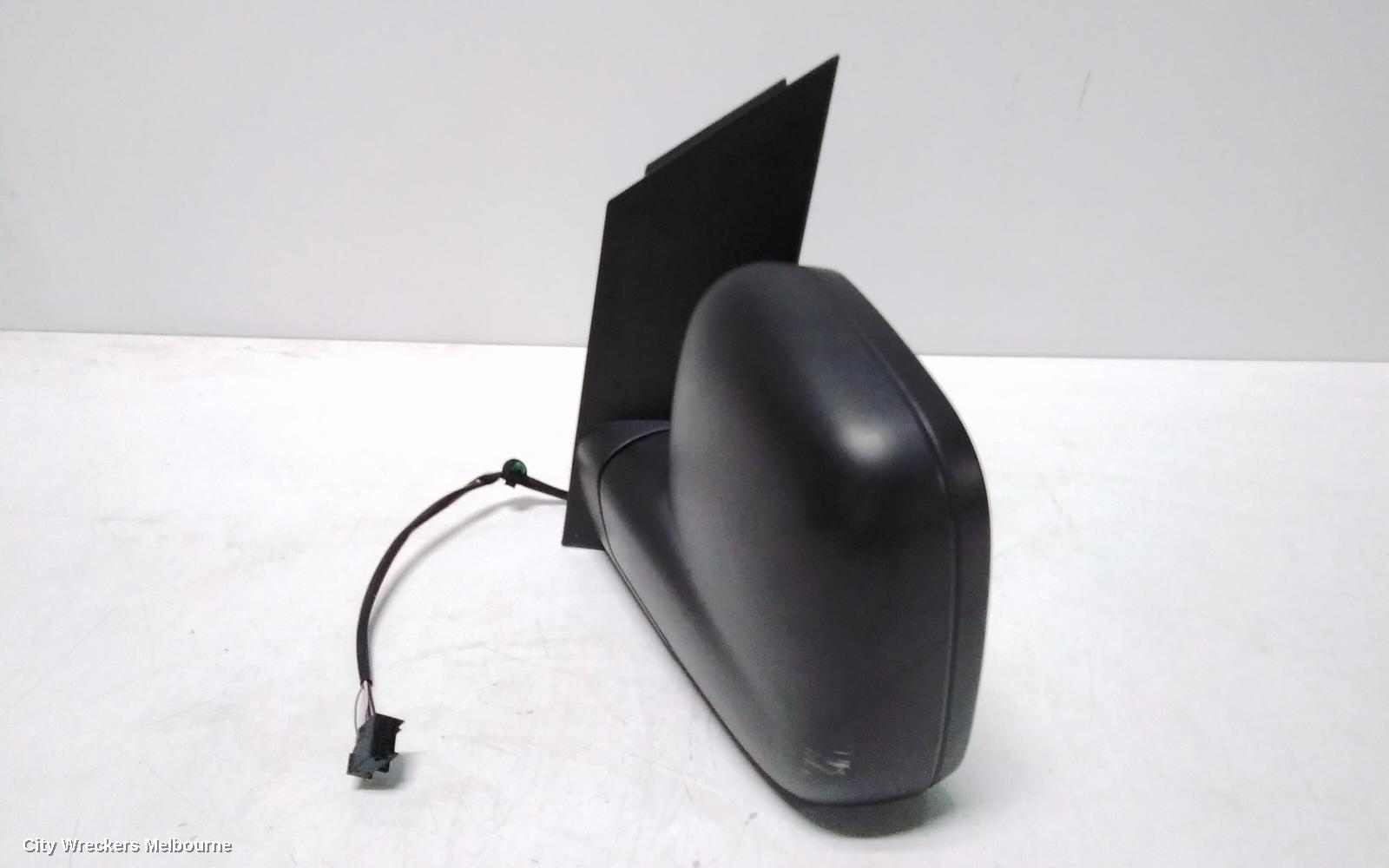 VOLKSWAGEN CADDY LEFT DOOR MIRROR, 2K, POWER, TEXTURED, 12/2004 - 06/2015
