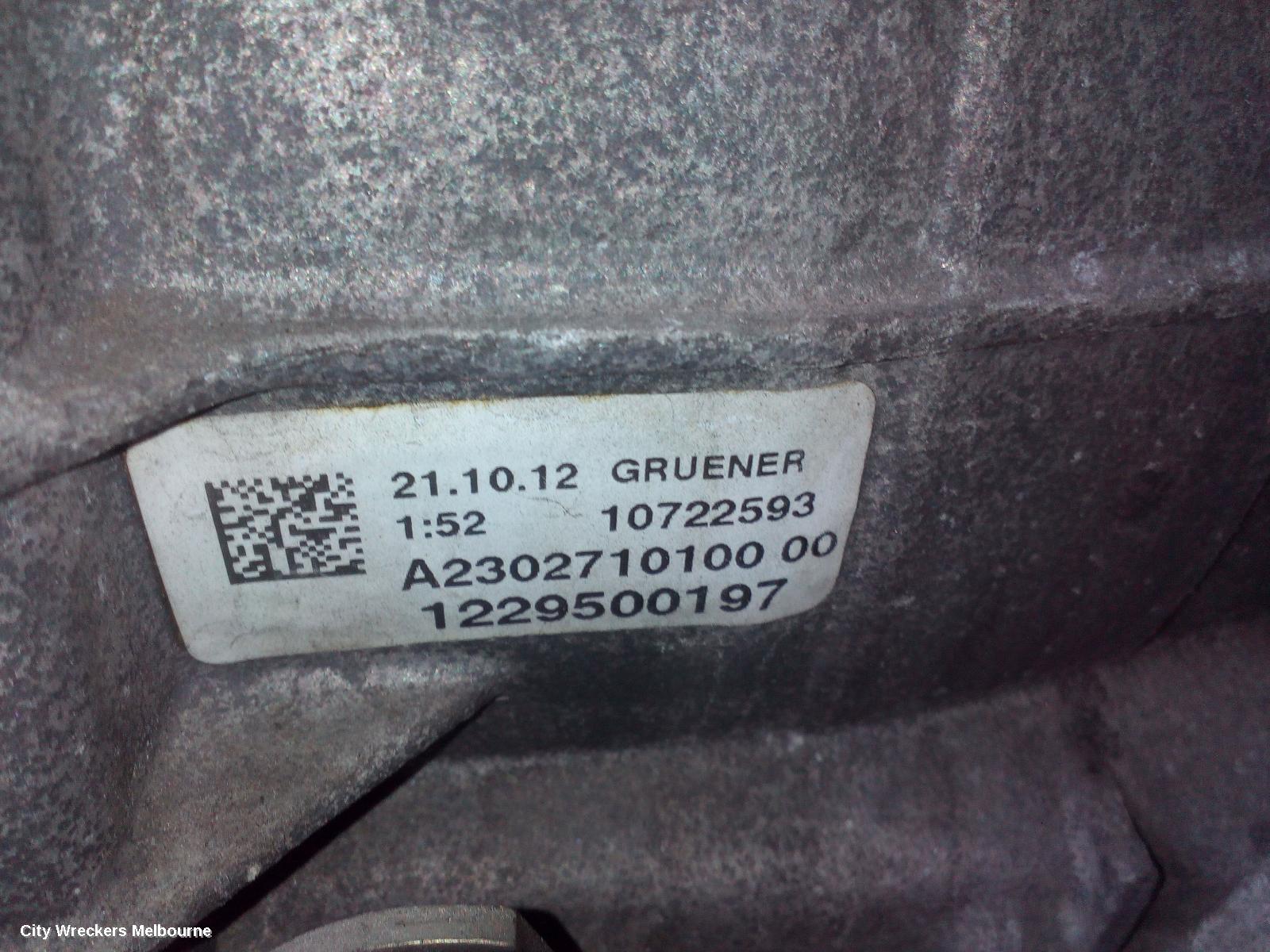 MERCEDES C CLASS TRANS/GEARBOX, AUTO, RWD, PETROL, 1.8, TURBO, W204/S204/C204, C250BE, 722.997 CODE, 05/2011 - 01/2015