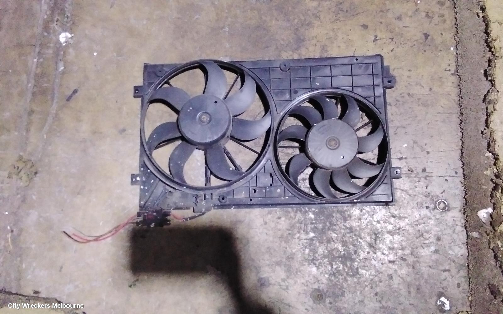 VOLKSWAGEN GOLF FAN, DUAL FAN ASSY, 1.4, PETROL, CAVD CODE, GEN 6, 10/2008 - 01/2016