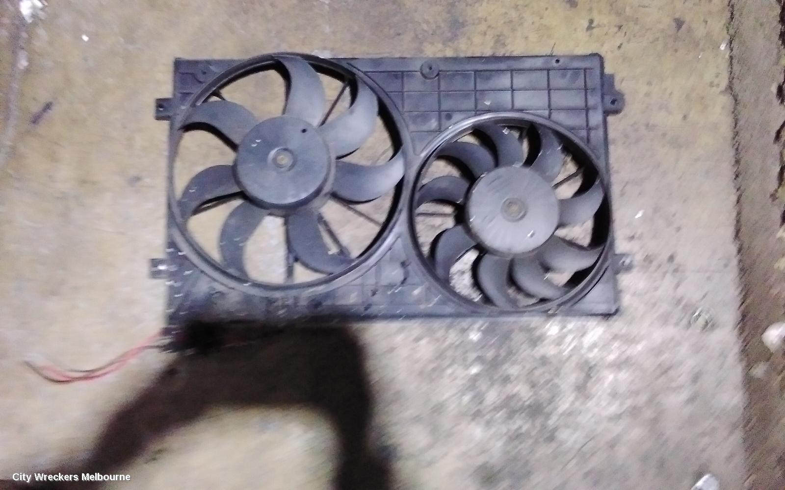 VOLKSWAGEN GOLF FAN, DUAL FAN ASSY, 1.4, PETROL, CAVD CODE, GEN 6, 10/2008 - 01/2016