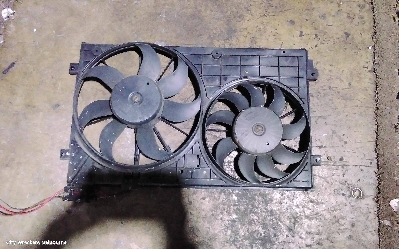 VOLKSWAGEN GOLF FAN, DUAL FAN ASSY, 1.4, PETROL, CAVD CODE, GEN 6, 10/2008 - 01/2016