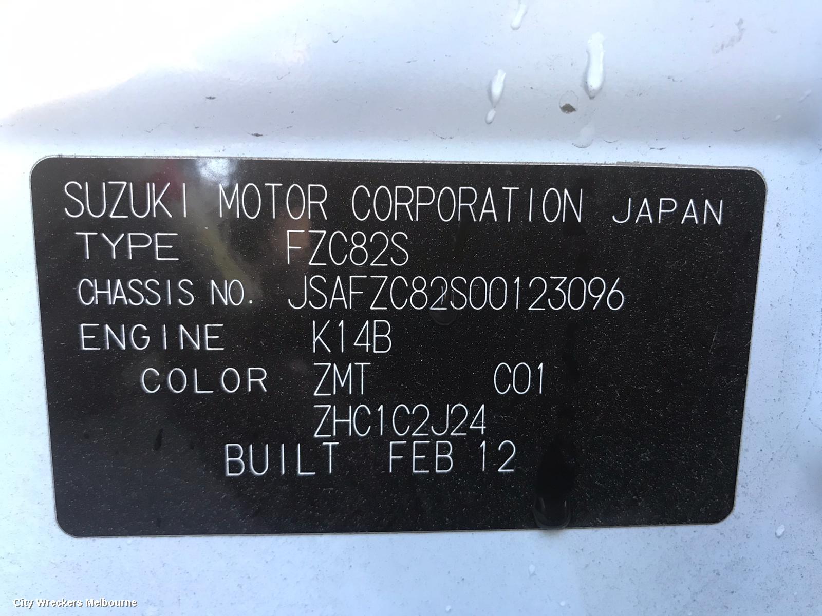 SUZUKI SWIFT LEFT FRONT DOOR, FZ, 08/2010 - 03/2017
