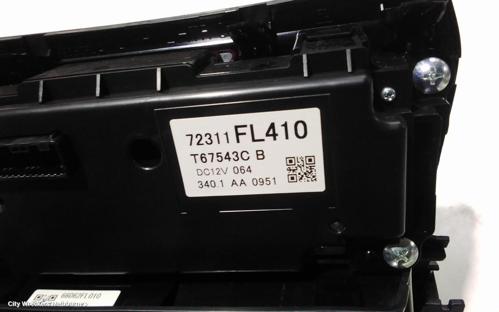 SUBARU XV HEATER/AC CONTROLS, G5X, DUAL ZONE CLIMATE CONTROL TYPE, 03/2017 - 06/2023