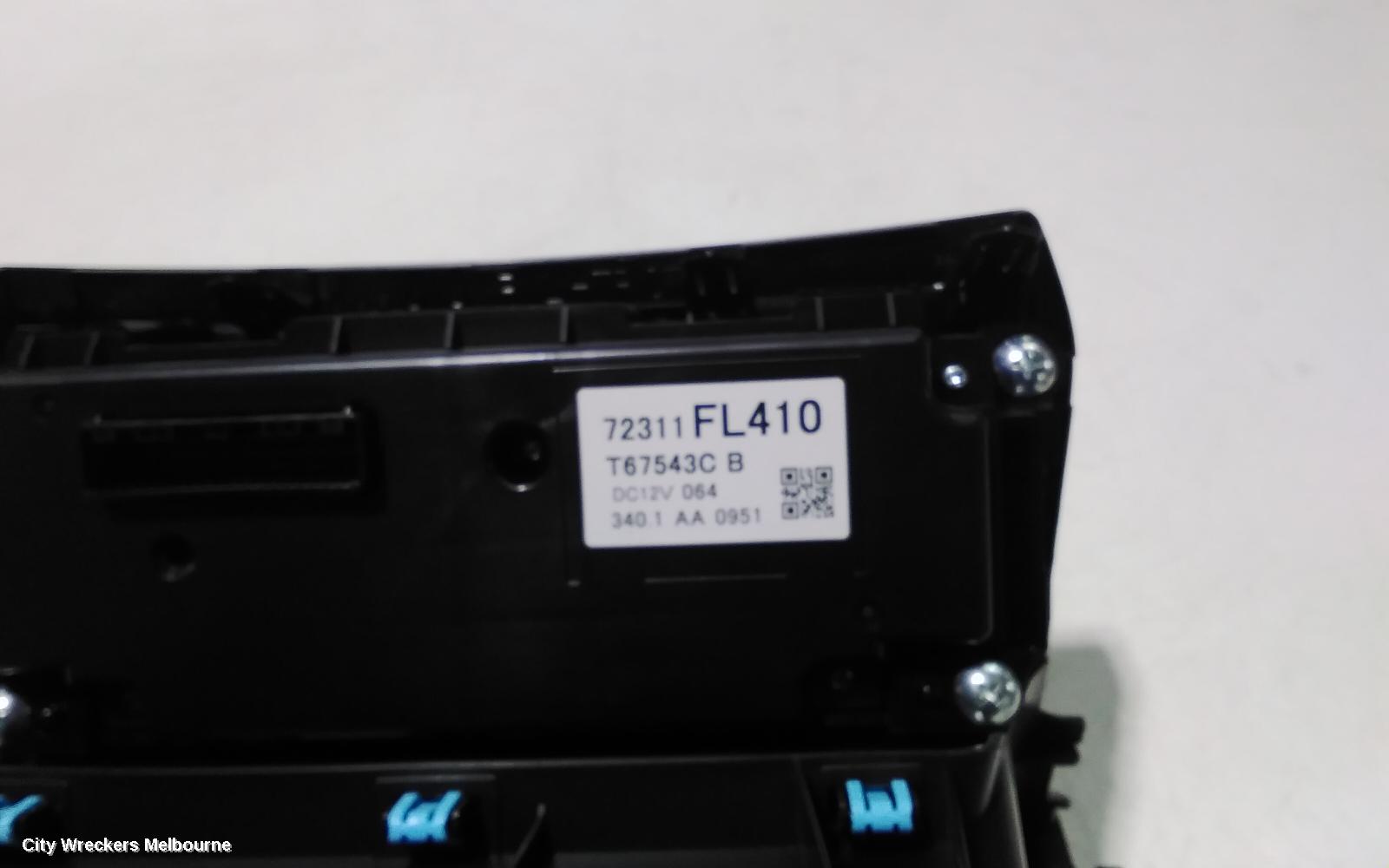 SUBARU XV HEATER/AC CONTROLS, G5X, DUAL ZONE CLIMATE CONTROL TYPE, 03/2017 - 06/2023