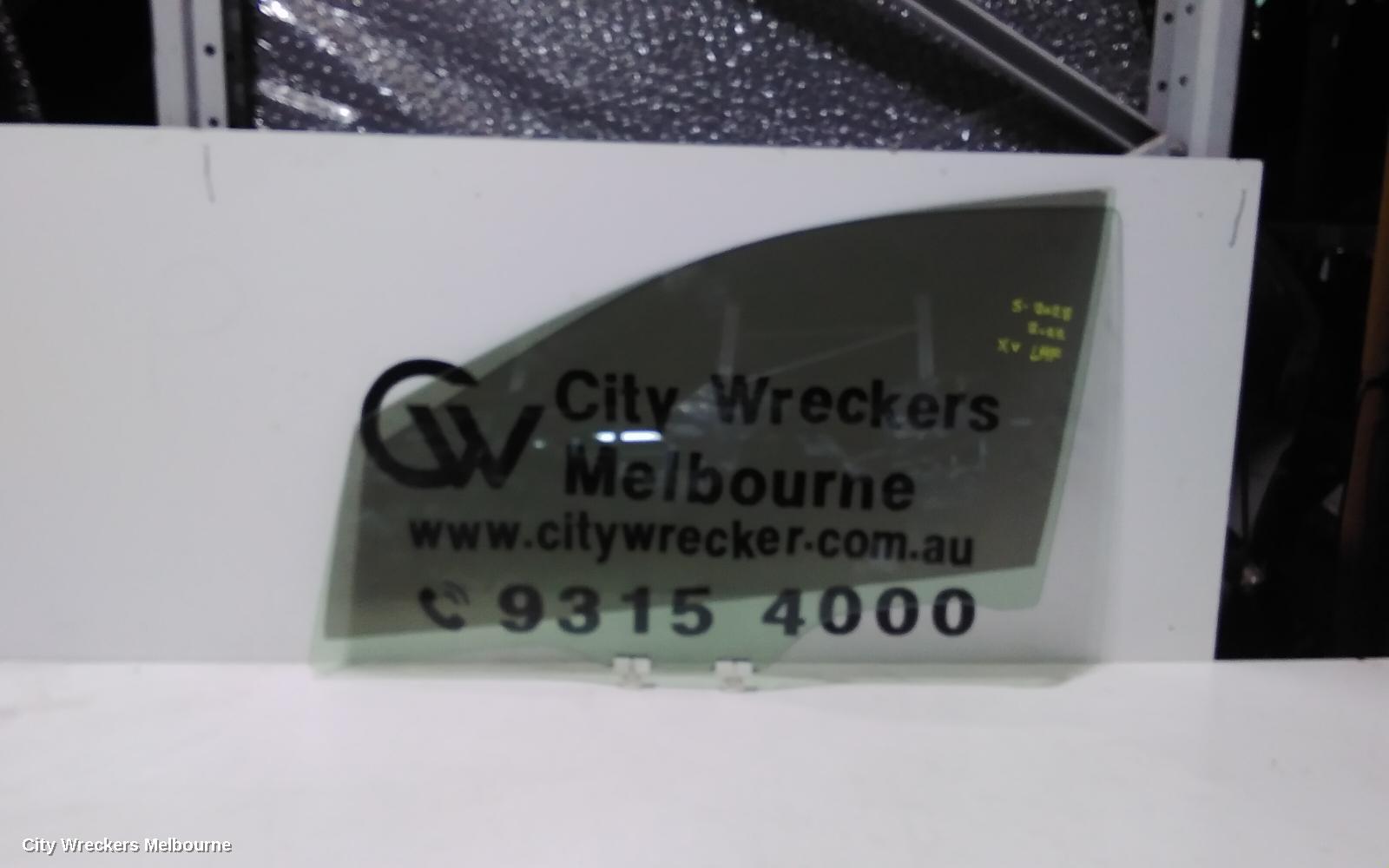 SUBARU XV LEFT FRONT DOOR WINDOW, G5X, 03/2017 - 06/2023