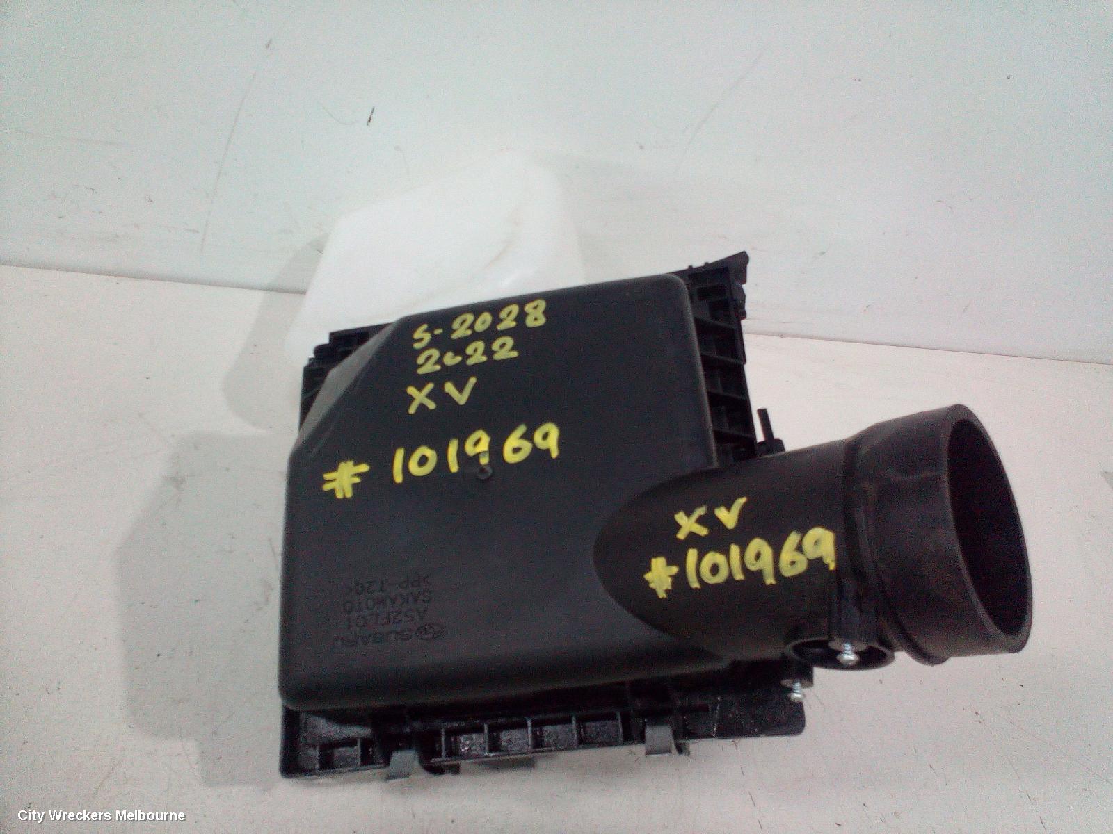 SUBARU XV AIR CLEANER/BOX, G5X, AIR CLEANER, PETROL, 2.0, FB20, AUTO T/M, 03/2017 - 06/2023