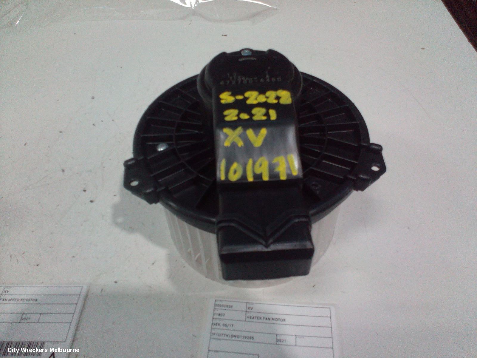 SUBARU XV HEATER FAN MOTOR, G5X, 03/2017 - 06/2023
