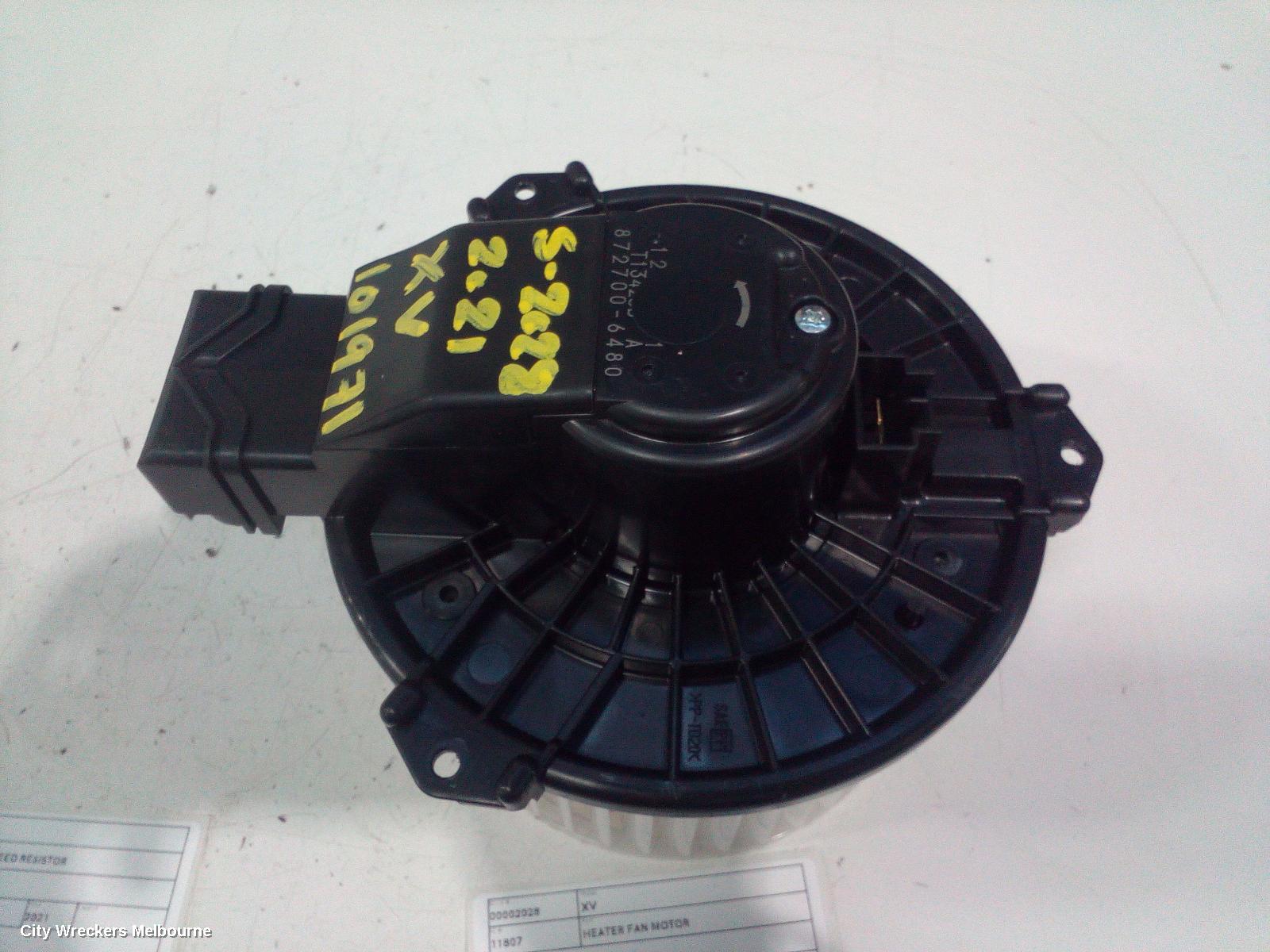 SUBARU XV HEATER FAN MOTOR, G5X, 03/2017 - 06/2023