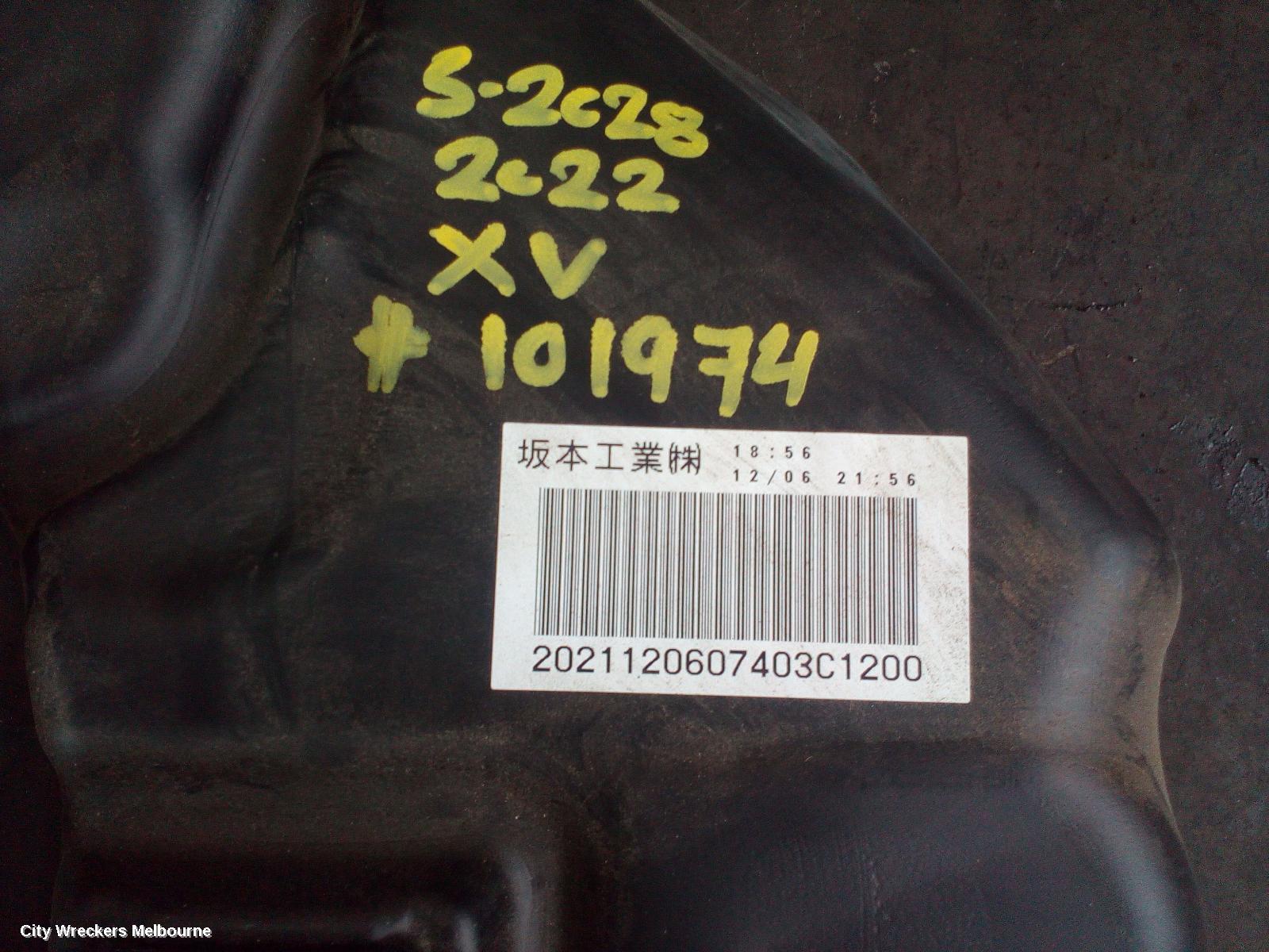 SUBARU XV FUEL TANK, G5X, PETROL, 2.0, FB20, 03/2017 - 06/2023