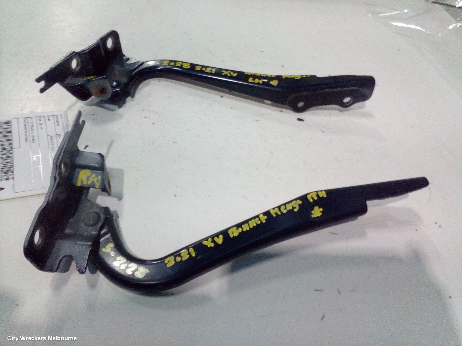 SUBARU XV BONNET HINGE/STRUT, G5X, HINGES (PAIR), 03/2017 - 06/2023