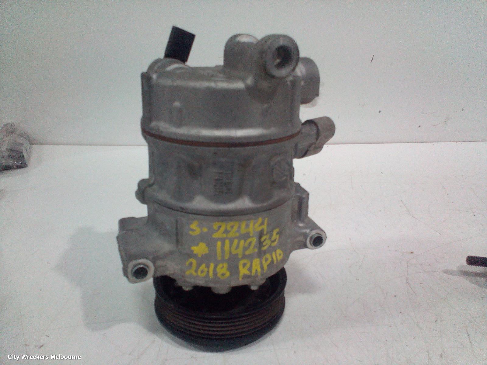 SKODA RAPID A/C COMPRESSOR, NH, 1.4, TURBO PETROL, 05/2014 - 12/2020