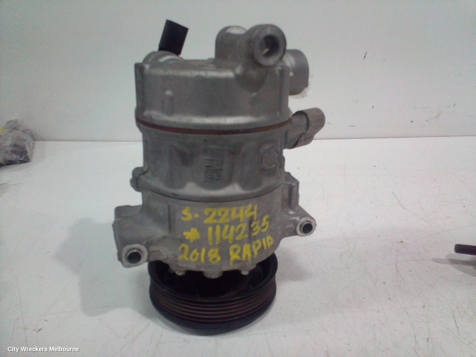SKODA RAPID A/C COMPRESSOR, NH, 1.4, TURBO PETROL, 05/2014 - 12/2020