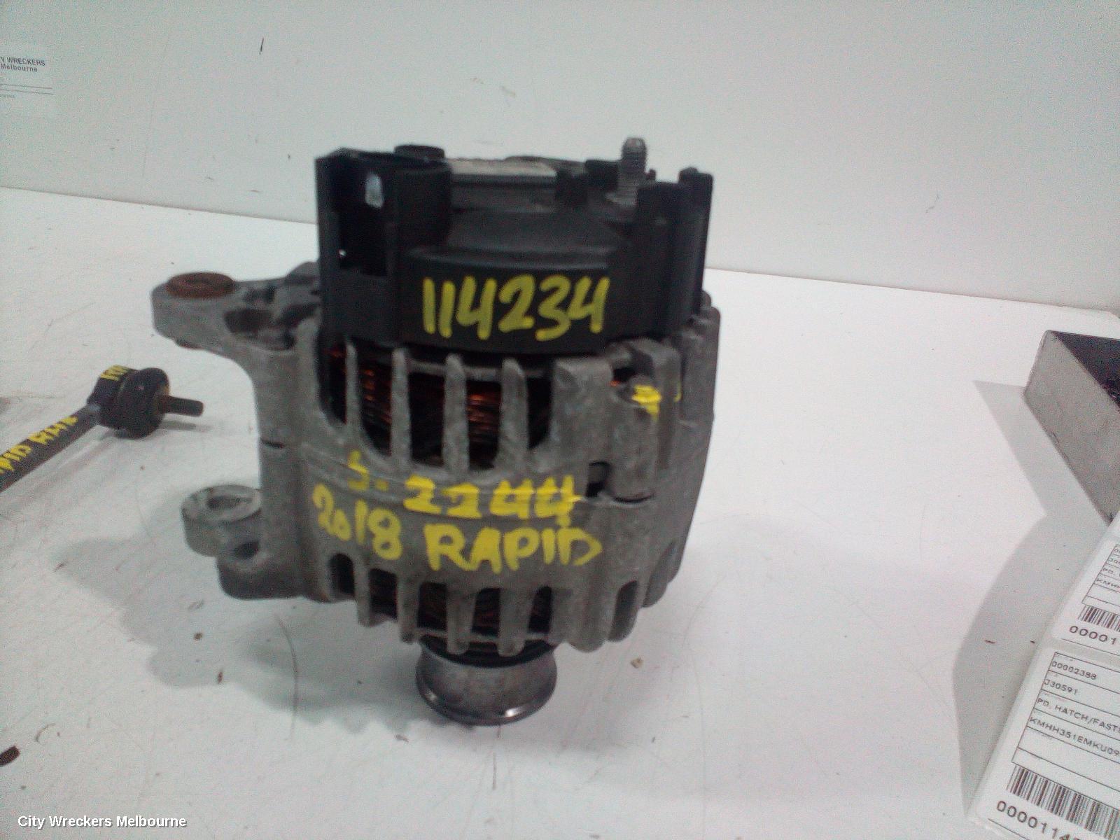 SKODA RAPID ALTERNATOR, PETROL, 1.4, TURBO, NH, 05/2014 - 12/2020