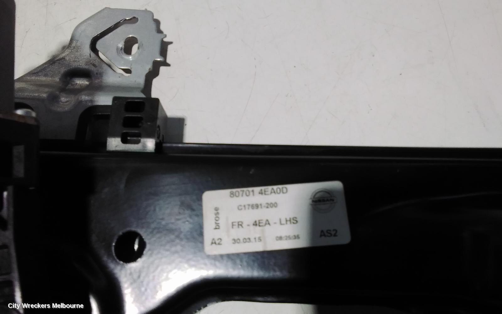 NISSAN QASHQAI LEFT FRONT WINDOW REG/MOTOR, J11, 12/2013 - 07/2021
