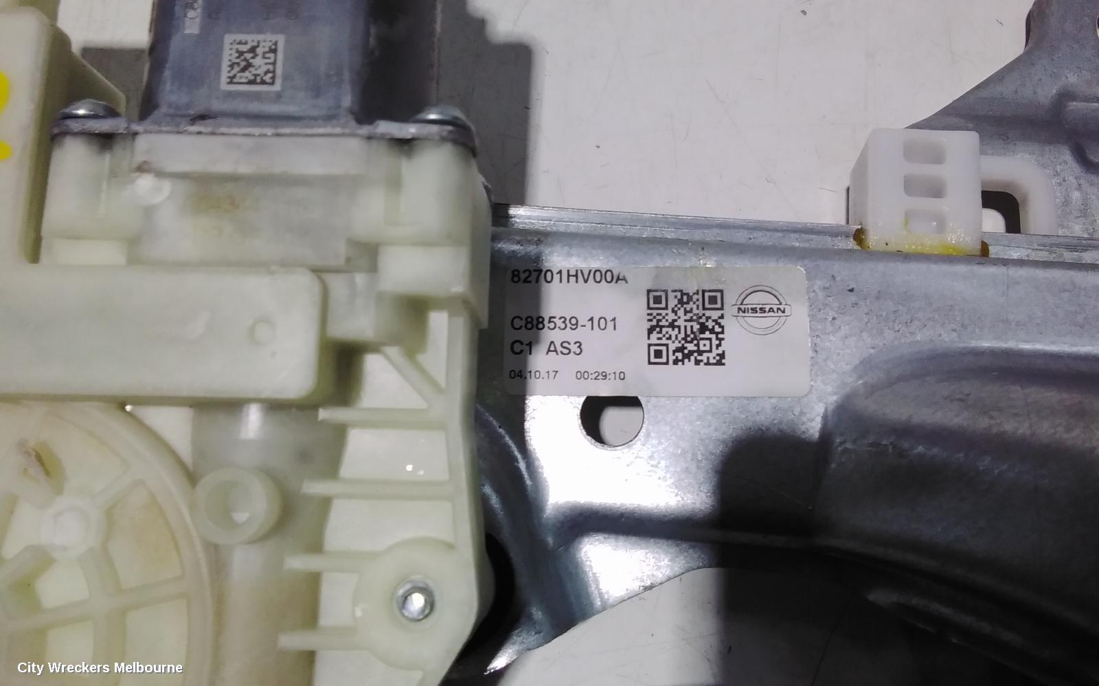 NISSAN QASHQAI LEFT REAR WND REG/MOTOR, J11, 12/2013 - 07/2021