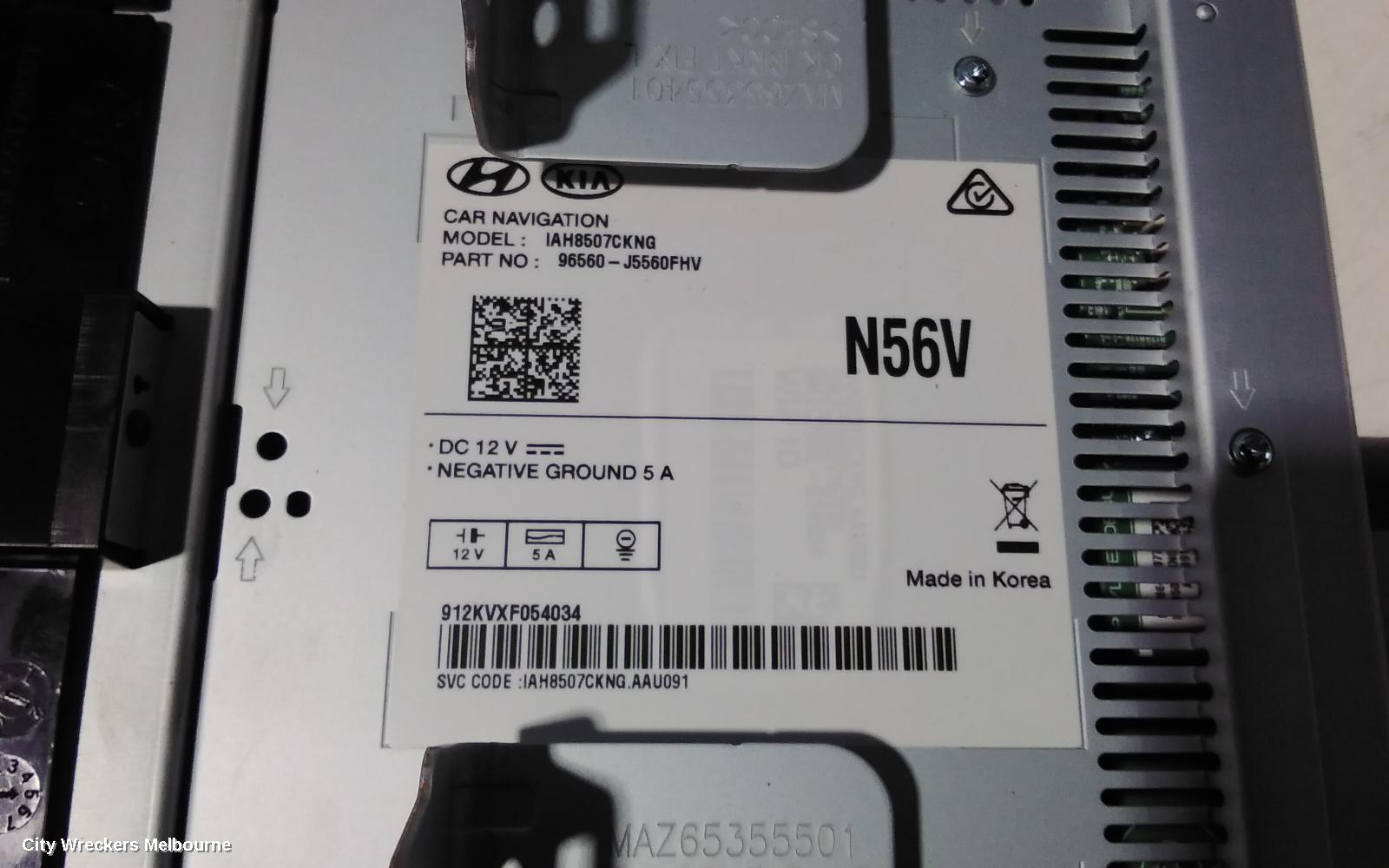 KIA STINGER RADIO/CD/DVD/SAT/TV, DASH RADIO CONTROL PANEL/CONTROL UNIT, CK, 06/2017 ONWARDS