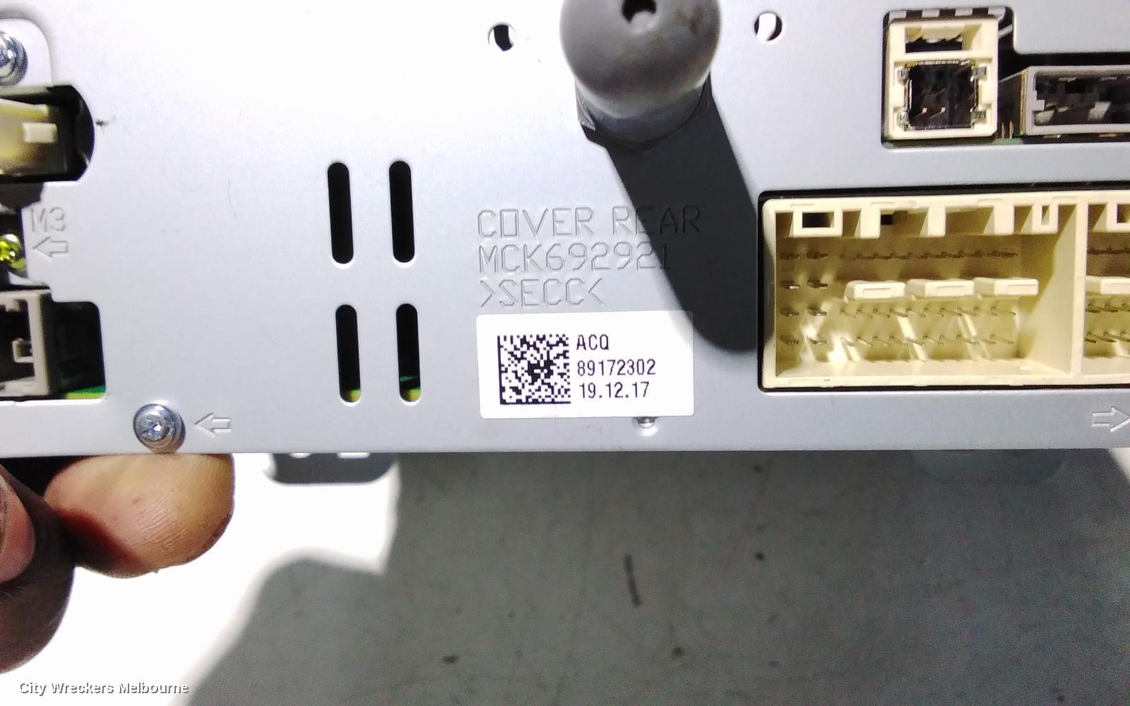 KIA STINGER RADIO/CD/DVD/SAT/TV, DASH RADIO CONTROL PANEL/CONTROL UNIT, CK, 06/2017 ONWARDS