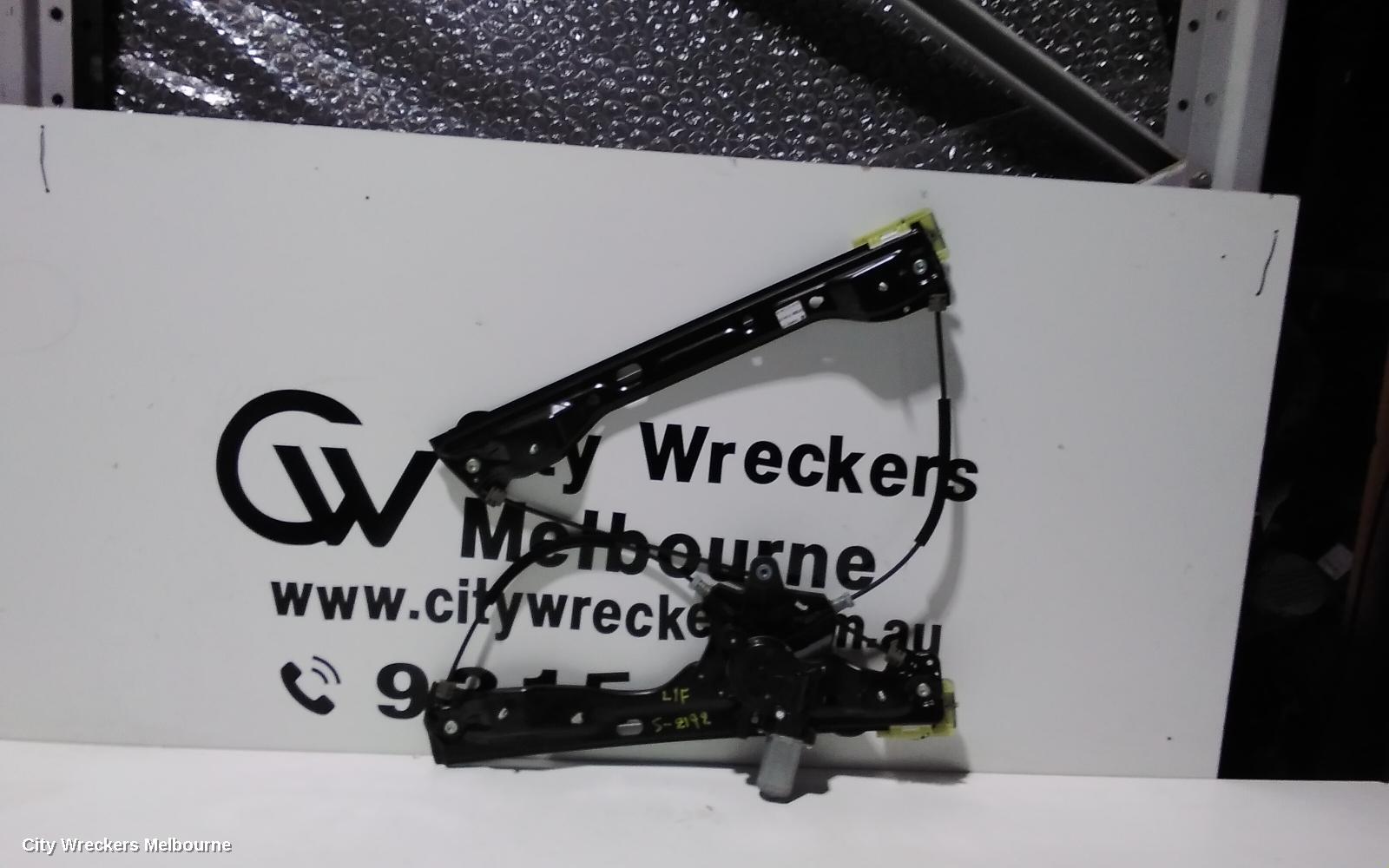 HOLDEN ASTRA LEFT FRONT WINDOW REG/MOTOR, BK-BL, 5DR HATCH/SEDAN, 09/2016 - 12/2020