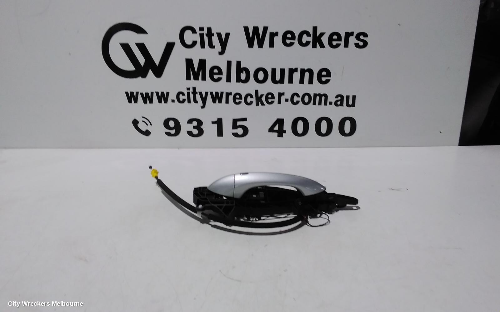 HOLDEN ASTRA DOOR HANDLE, OUTER, LH REAR, BK, 5DR HATCH, W/ KEYLESS ENTRY TYPE, 09/2016 ONWARDS