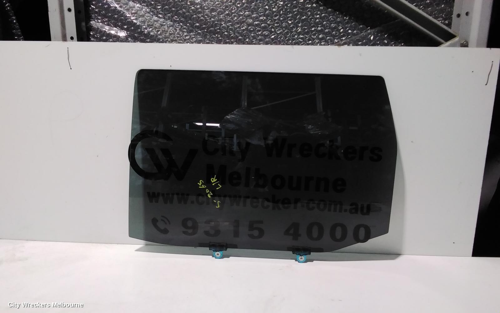 MAZDA CX7 LEFT REAR DOOR WINDOW, ER, DARK TINT, 11/2006 - 02/2012