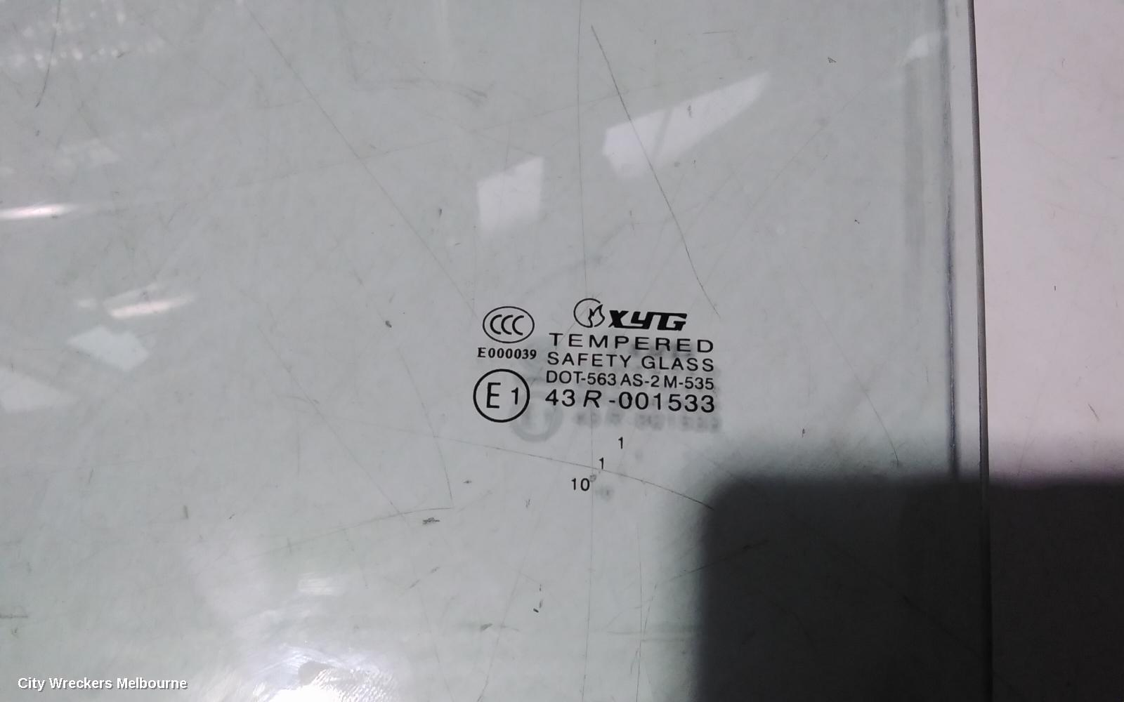 TOYOTA TARAGO LEFT REAR DOOR WINDOW, ACR50R, 03/2006 - 06/2020