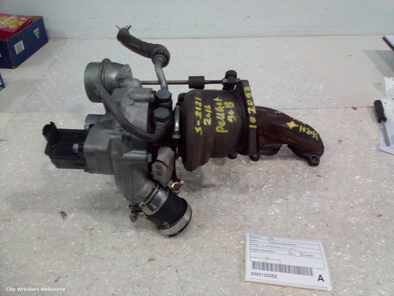 PEUGEOT 508 TURBO SUPERCHARGER, PETROL, 1.6, VIN VF38*5FV, 07/2011 - 02/2015