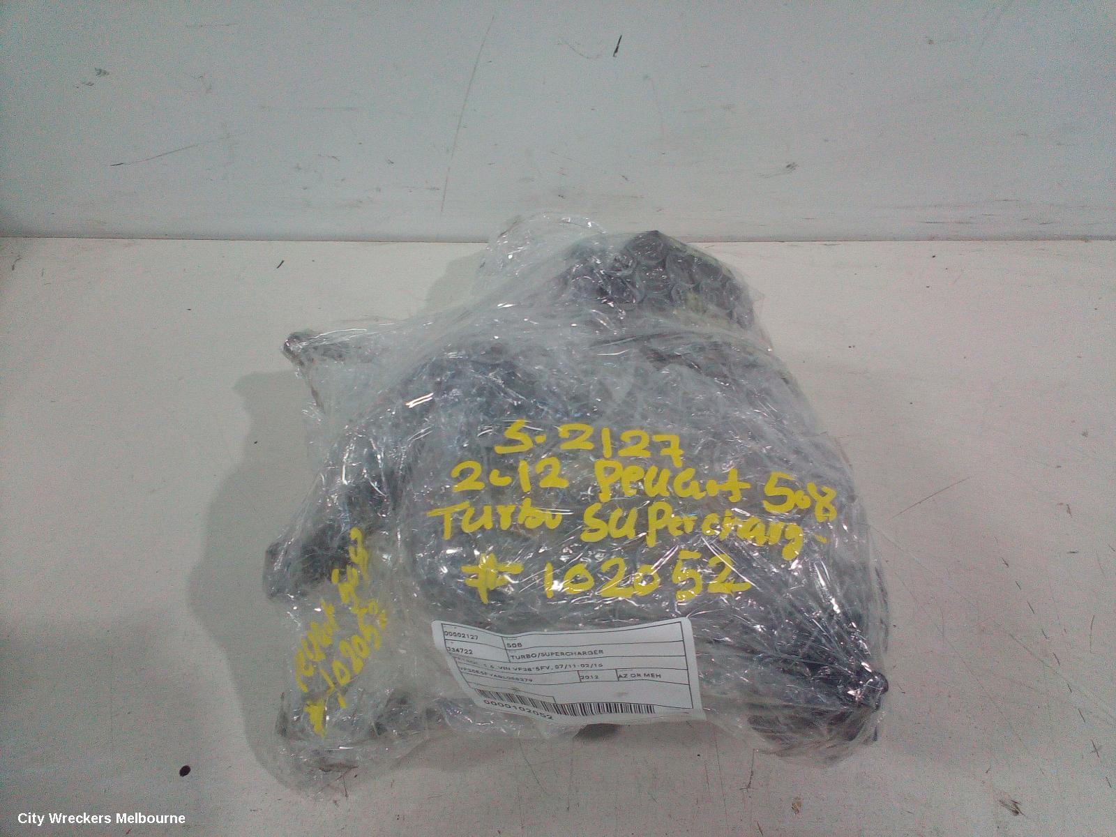 PEUGEOT 508 TURBO SUPERCHARGER, PETROL, 1.6, VIN VF38*5FV, 07/2011 - 02/2015