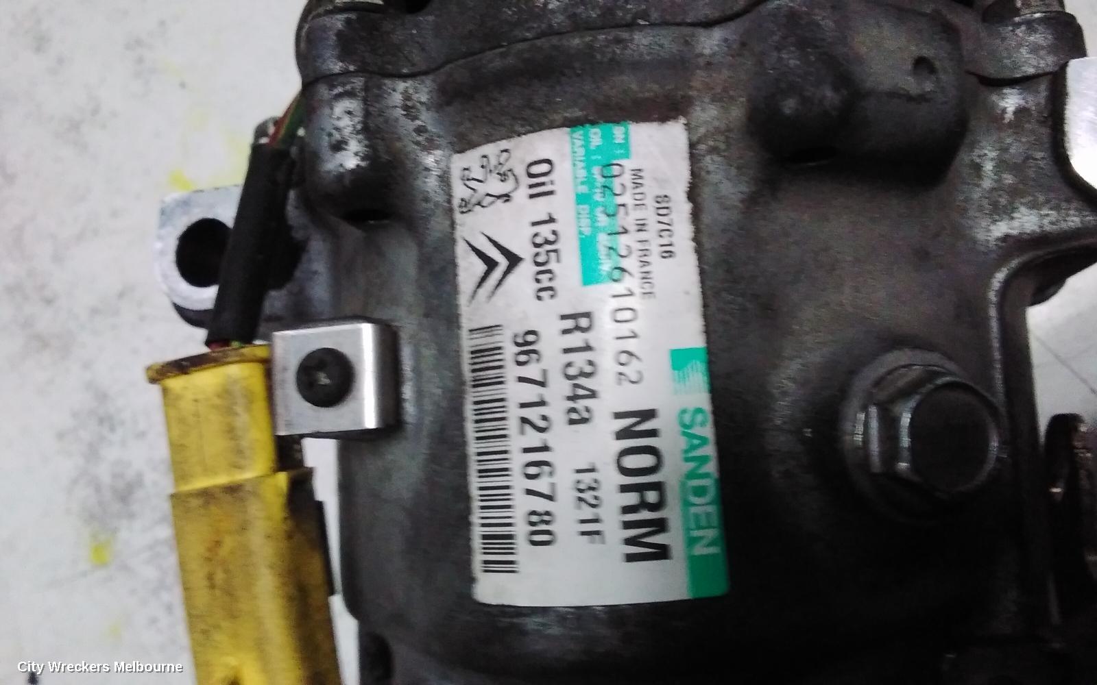 PEUGEOT 508 A/C COMPRESSOR, 1.6, PETROL, VIN VF38*5FV, SANDEN SD6C12 1367F, 07/2011 - 02/2015