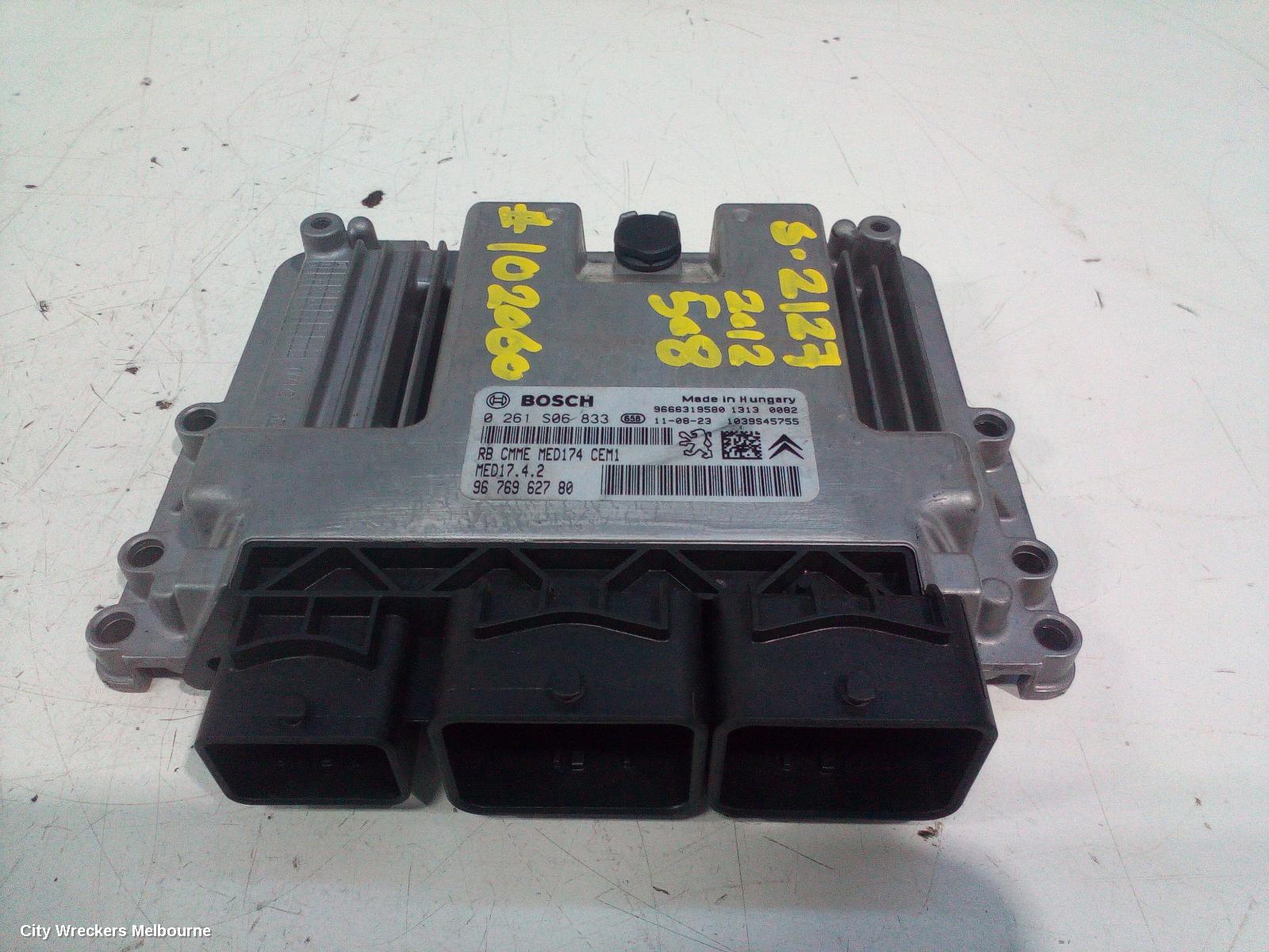 PEUGEOT 508 ECU, ENGINE ECU, 1.6, PETROL, VIN VF38*5FV, ECU ONLY, 07/2011 - 02/2015