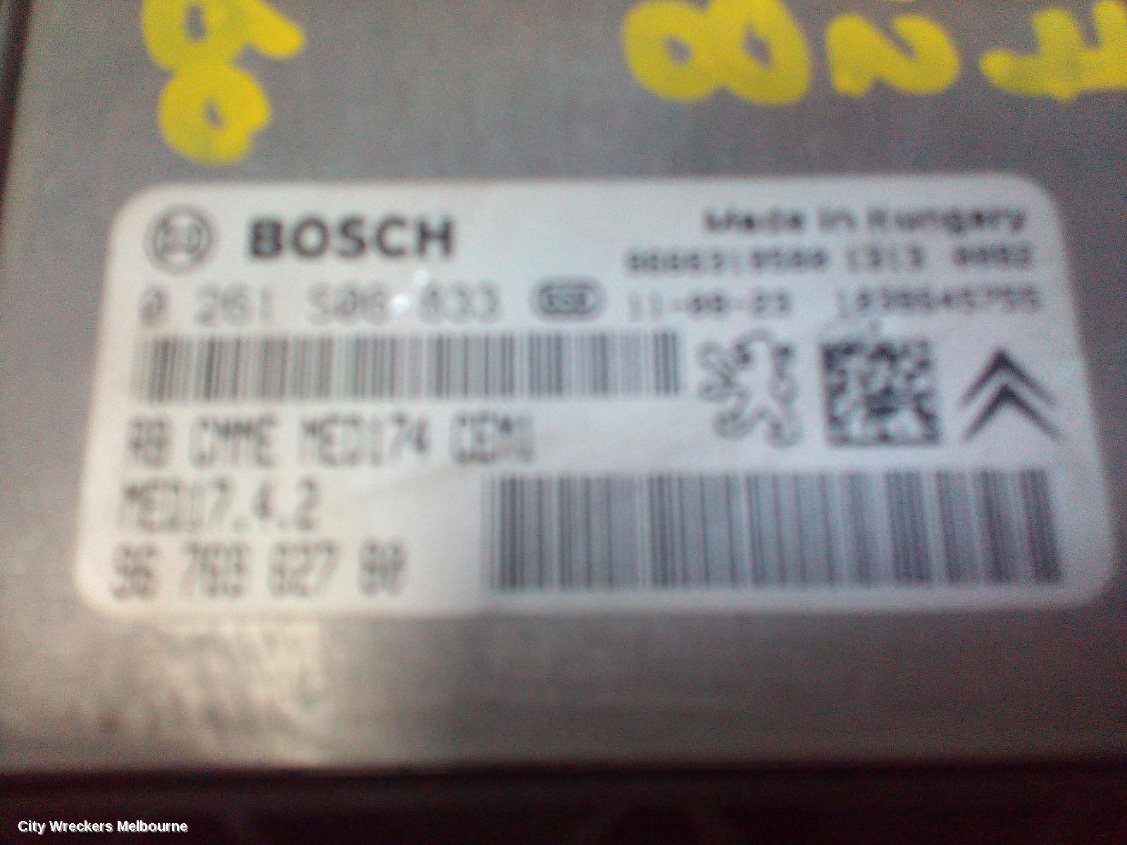 PEUGEOT 508 ECU, ENGINE ECU, 1.6, PETROL, VIN VF38*5FV, ECU ONLY, 07/2011 - 02/2015
