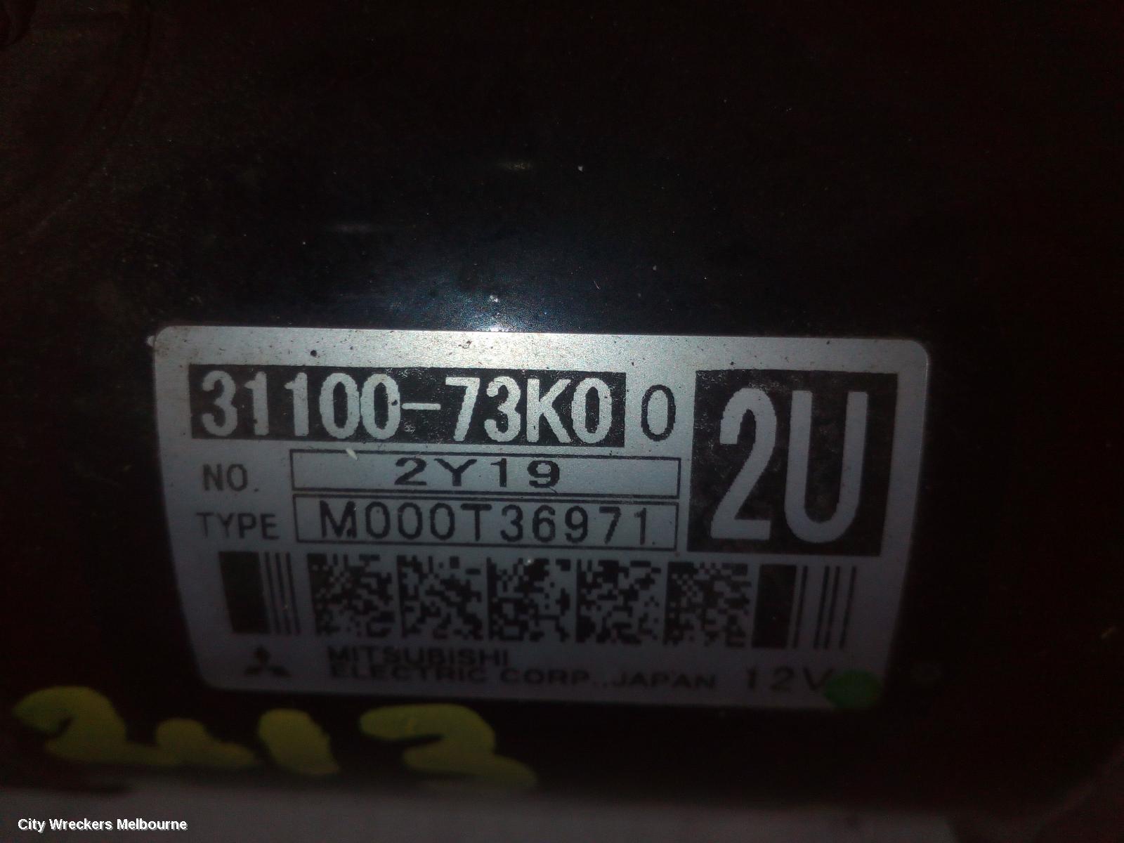 SUZUKI SWIFT STARTER, PETROL, 1.6, M16A, SPORTS, FZ, 08/2010 - 03/2017