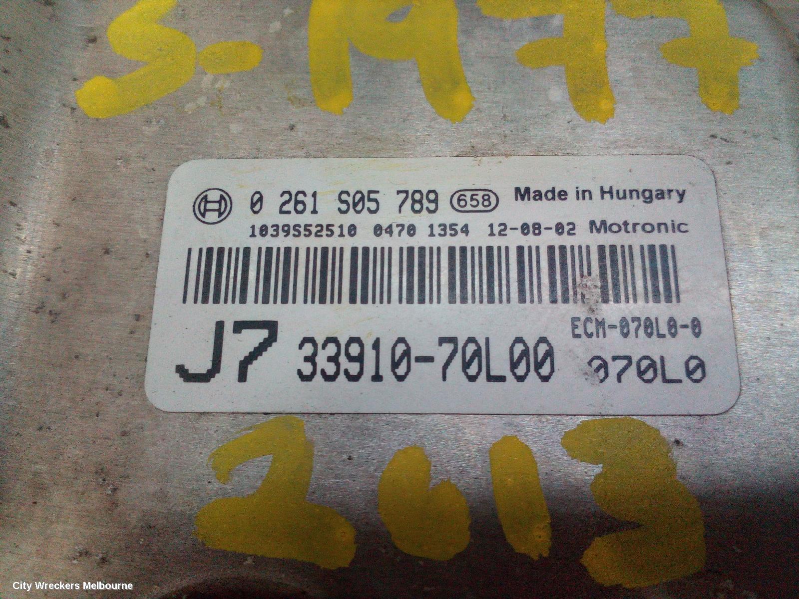 SUZUKI SWIFT ECU, ENGINE ECU, 1.6, M16A, AUTO T/M, ECU ONLY, FZ, 08/2010 - 03/2017