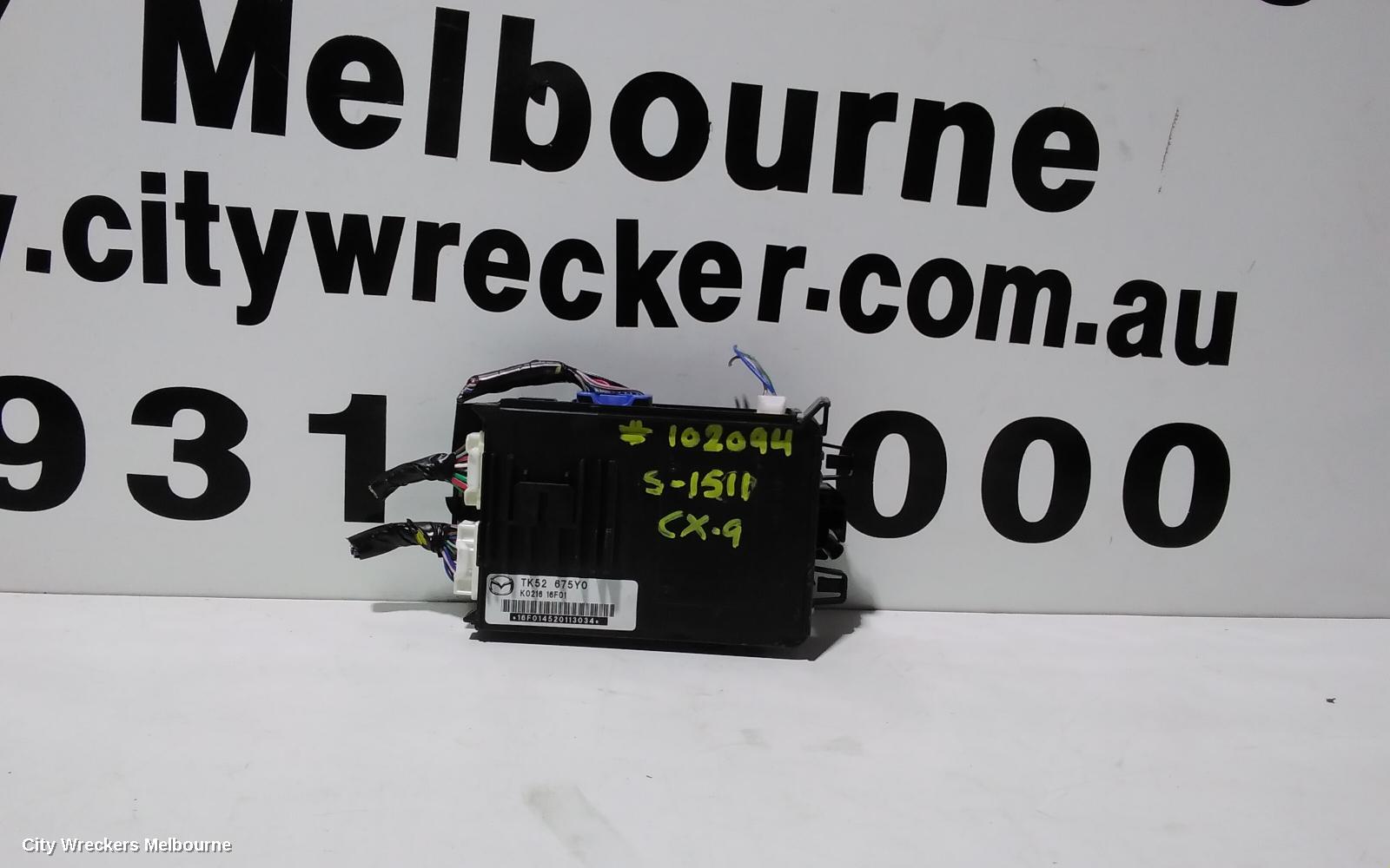MAZDA CX9 ECU, BCM, TC, 07/2016